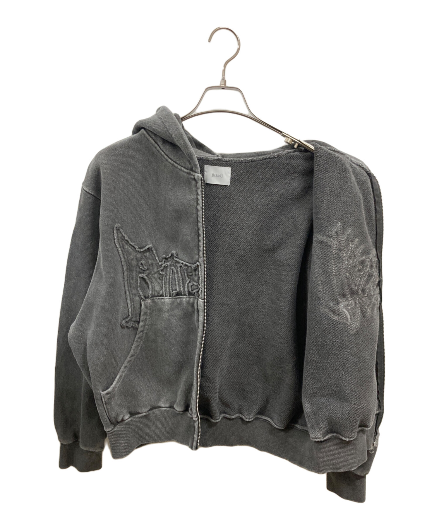 中古・古着通販】BLEES U (ブレスユー) Pigment Zip Hoodie グレー 