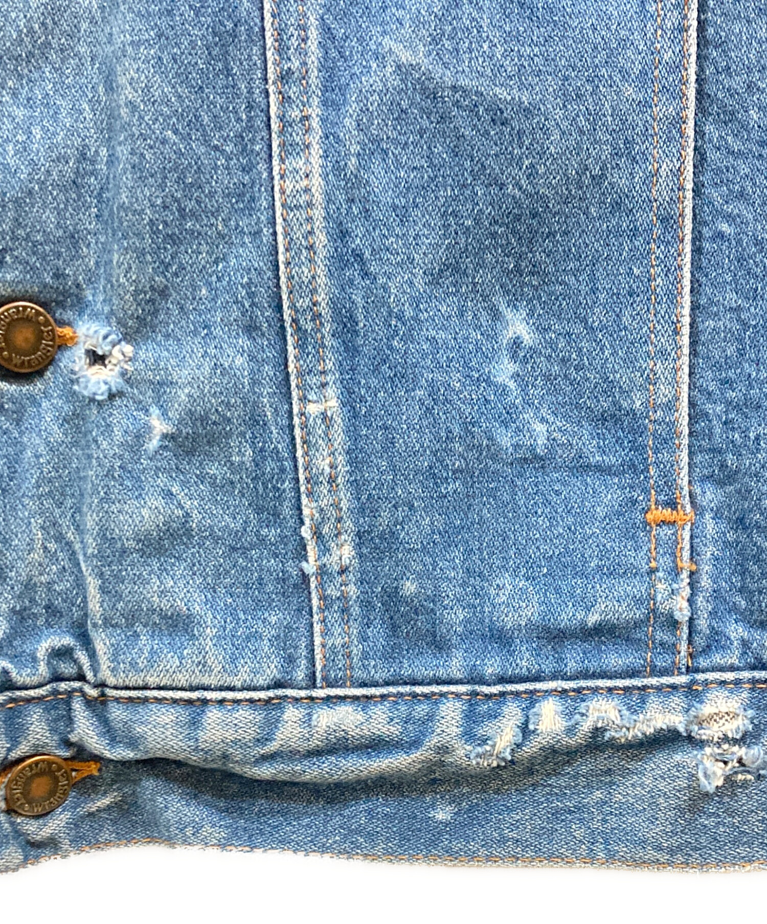 Wrangler USA製 M-159 ブランケットデニムジャケット40 中古・古着通販】Wrangler (ラングラー) M-159裏地ブランケットデニム