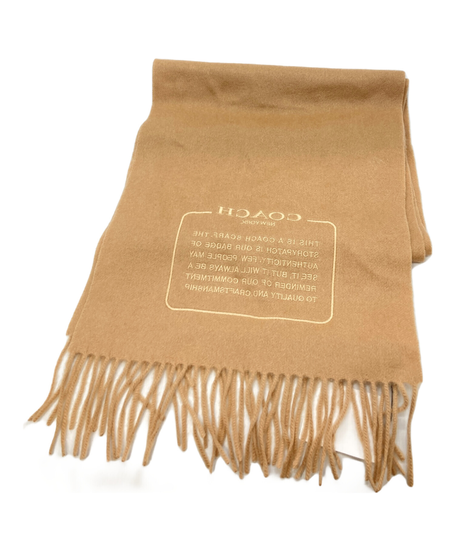 中古・古着通販】COACH (コーチ) エンブロイダード パッチ カシミヤ