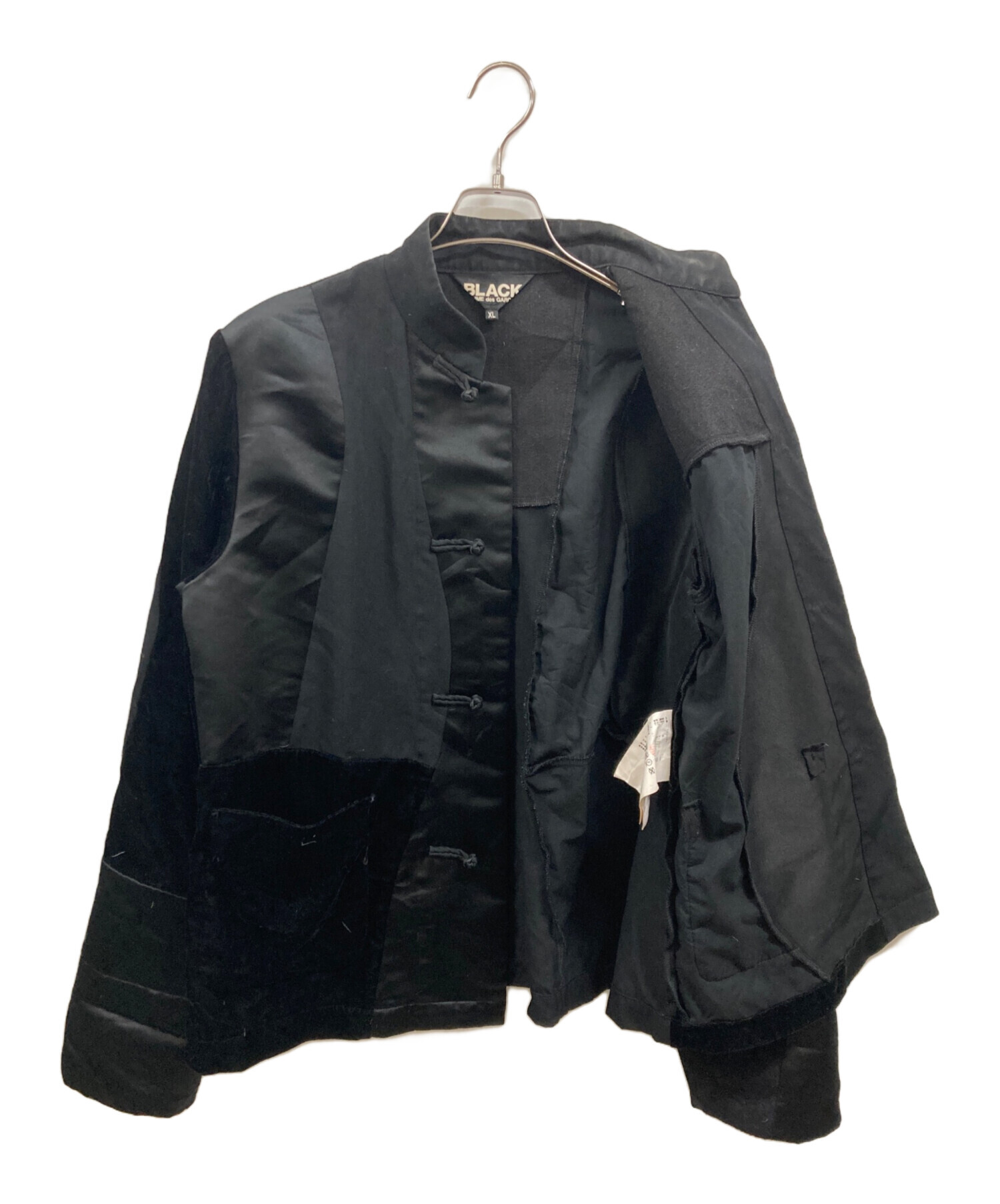 BLACK COMME des GARÇONS メッシュ　　チャイナジャケットL 中古・古着通販】BLACK COMME des GARCONS (ブラックコムデギャルソン