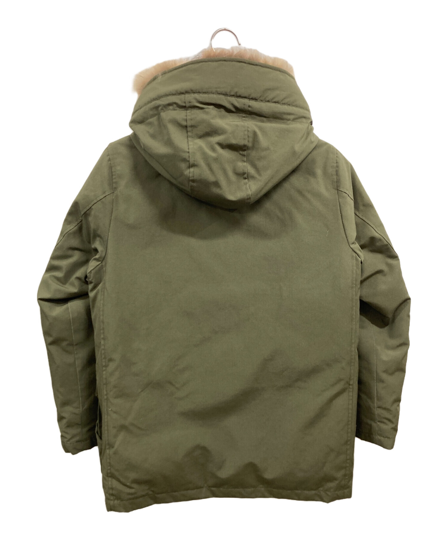 【希少サイズ】ダントン　ダウンコート　ファー　2way　Aライン　カーキ　38 中古・古着通販】DANTON (ダントン) ファー付ダウンジャケット カーキ