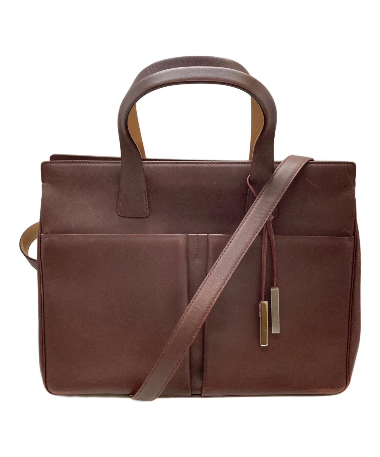 中古・古着通販】BALLY (バリー) 2WAYハンドバッグ ブラウン｜ブランド