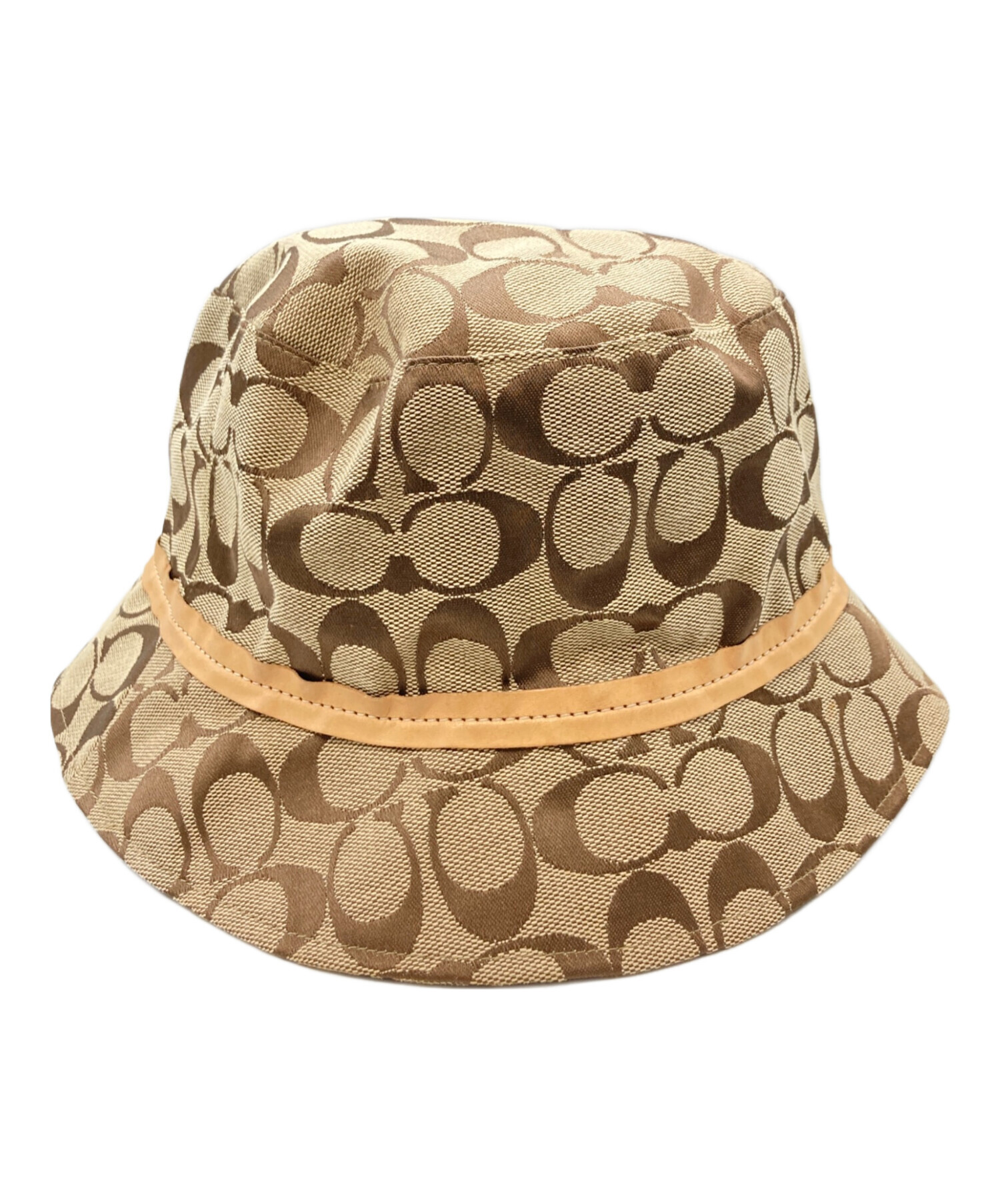 【新品未使用】COACH シグネチャー柄　バケットハット ブラウン　コーチ　帽子 中古・古着通販】COACH (オールドコーチ) シグネチャーバケットハット