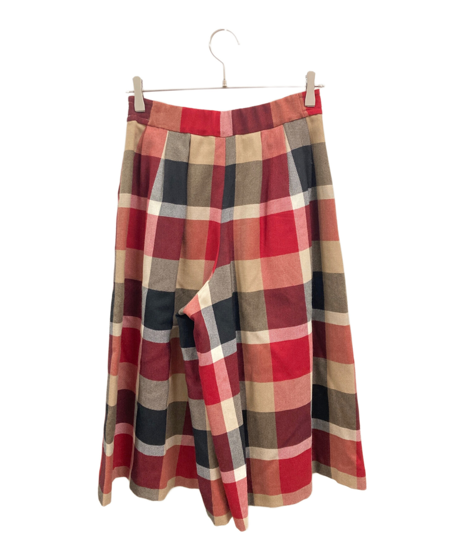 BLUE LABEL CRESTBRIDGE ブルーレーベルクレストブリッジ スカート 36 レッド レディース 中古・古着通販】BLUE LABEL CRESTBRIDGE (ブルーレーベルクレスト