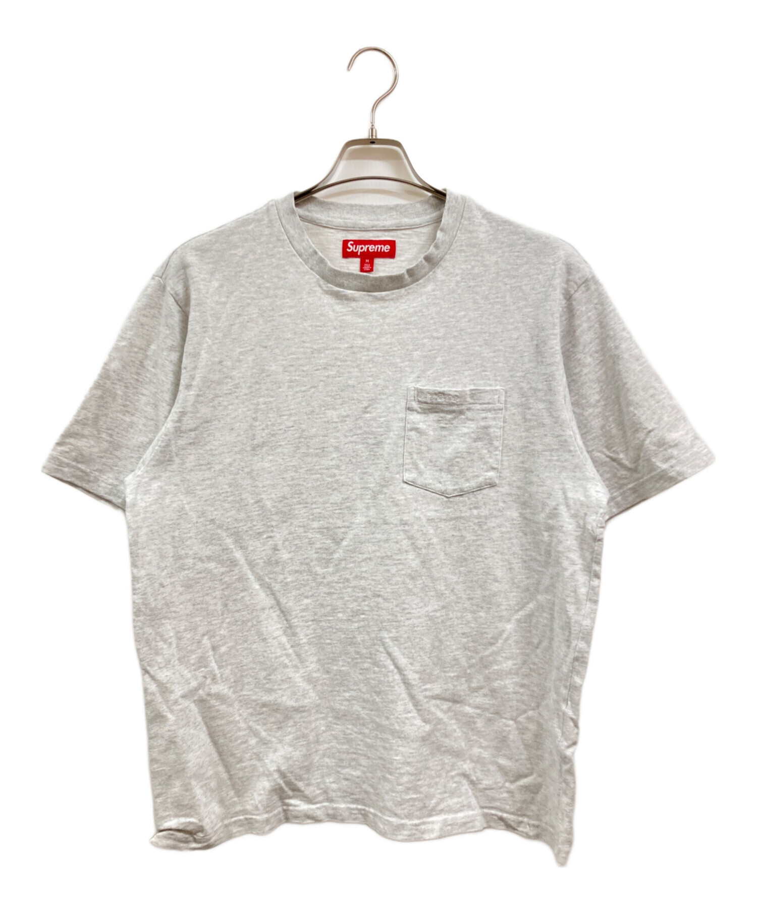 中古・古着通販】Supreme (シュプリーム) S/S Pocket Tee グレー