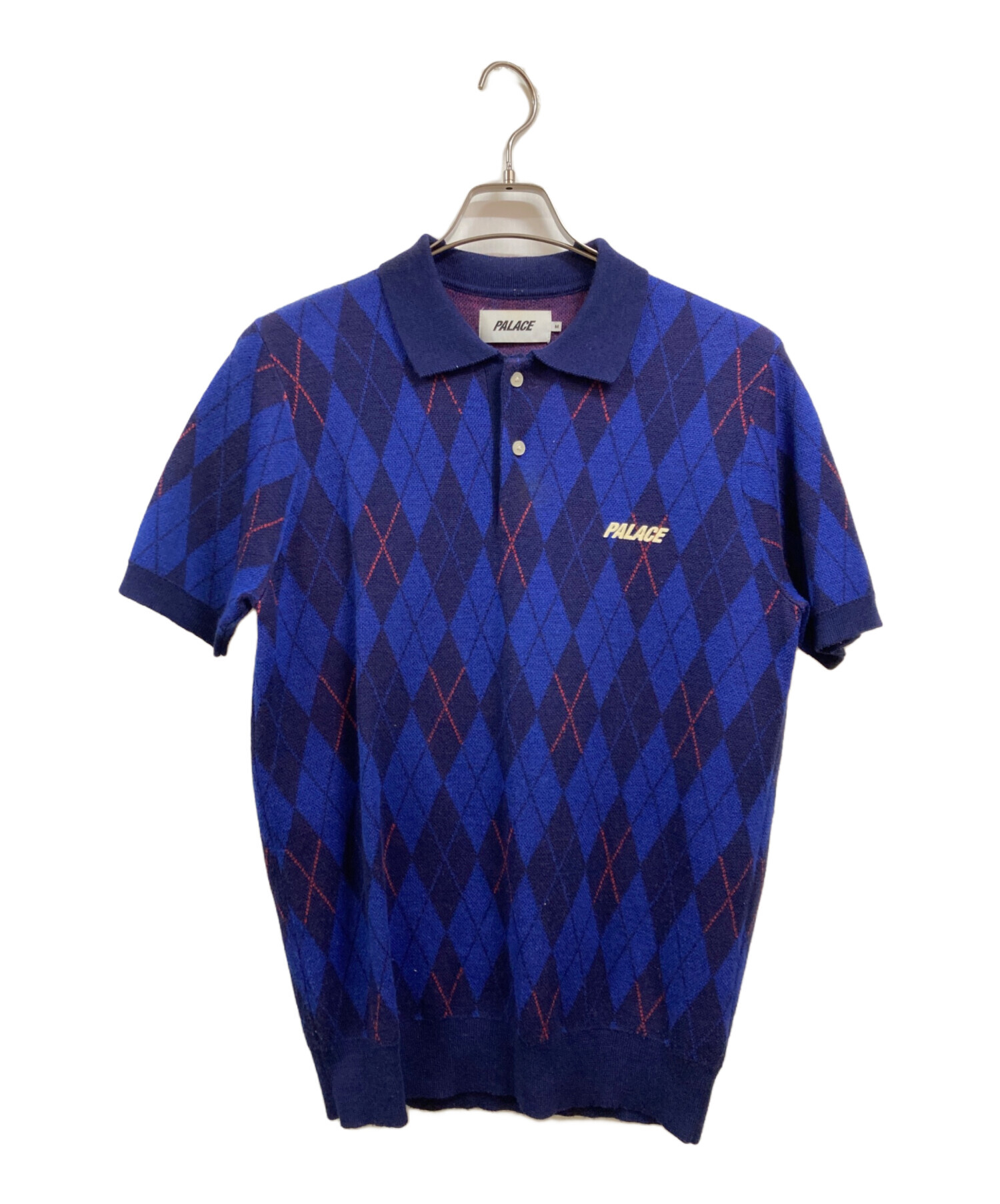 PALACE Posh Knit M ニット ネイビー セーター ジップアップ PALACE 