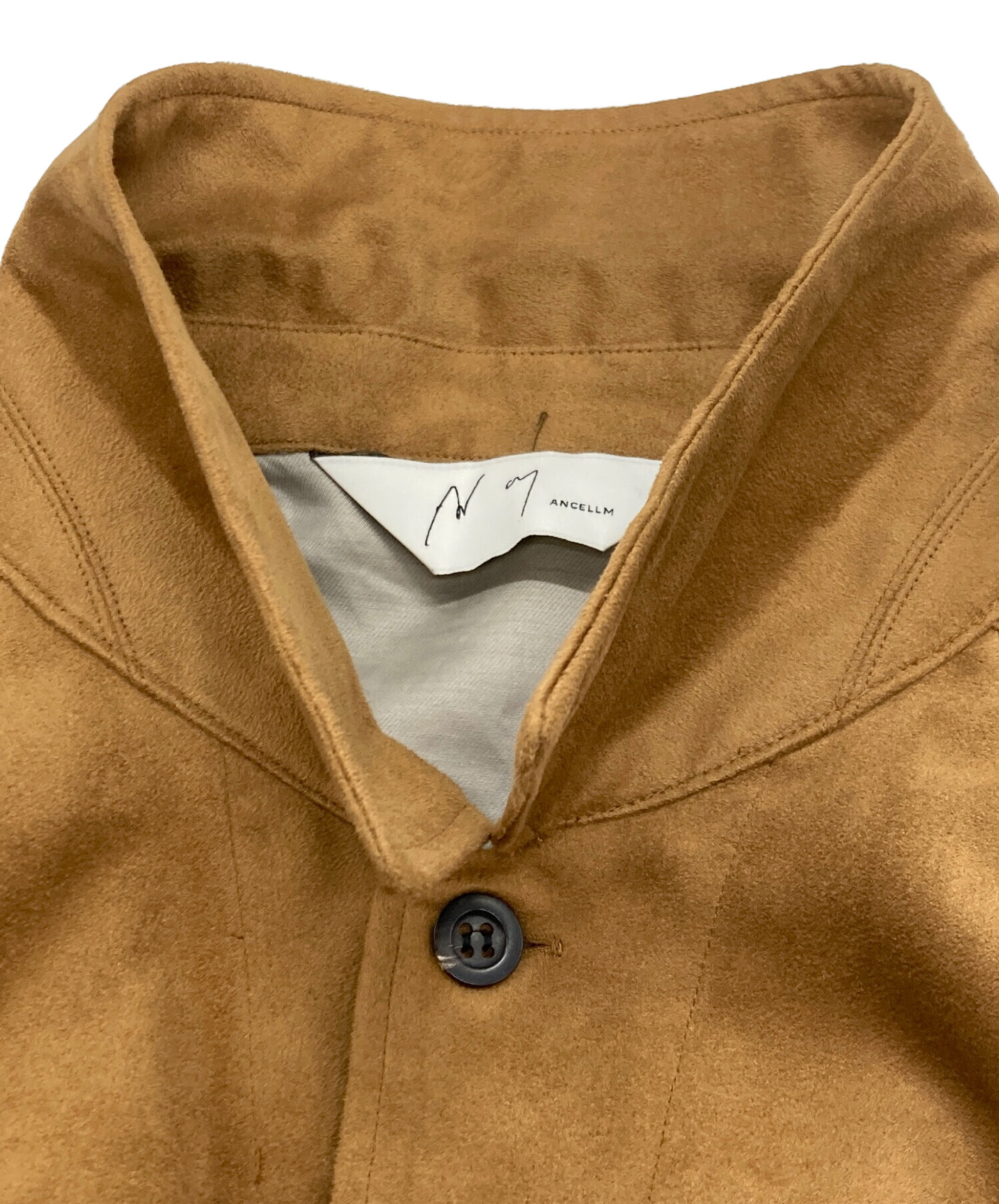 中古・古着通販】ANCELLM (アンセルム) VEAGAN SUEDE WORK SHIRT 