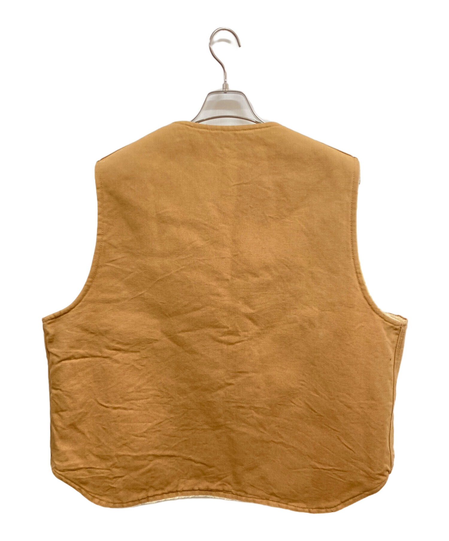 中古・古着通販】CarHartt (カーハート) 裏ボアダックベスト ベージュ