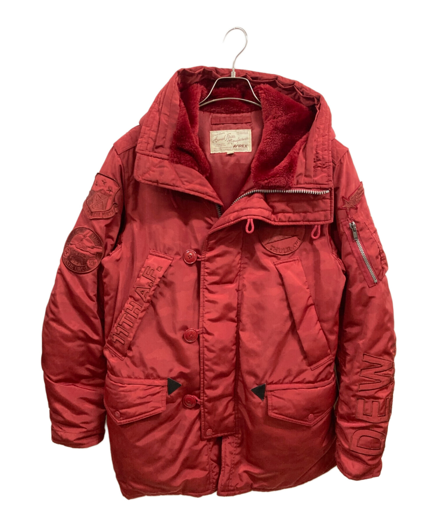 中古・古着通販】AVIREX (アヴィレックス) N-3Bタイプコート レッド 
