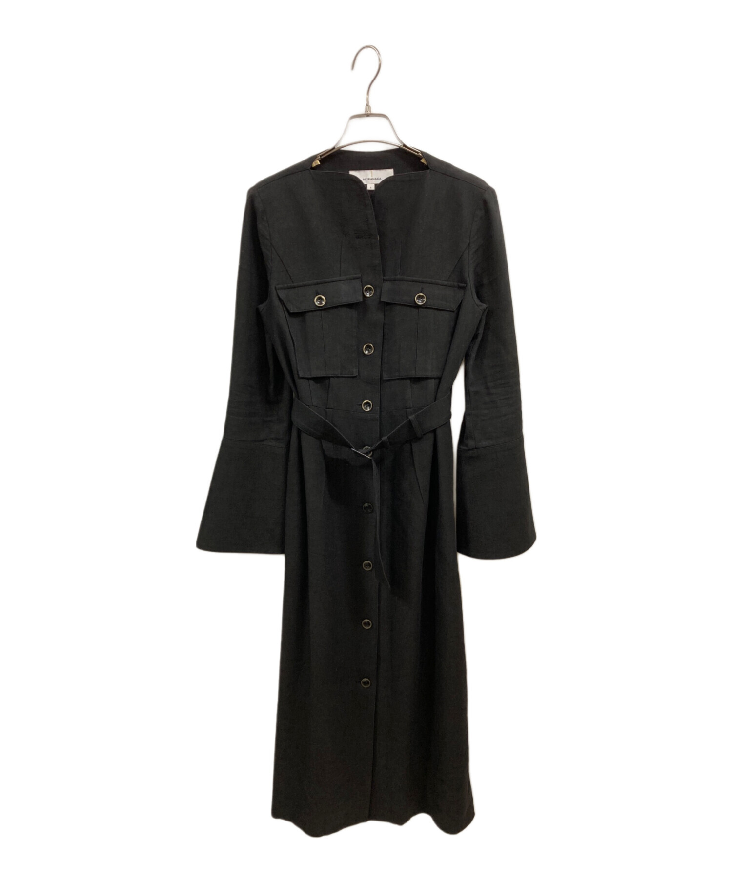 中古・古着通販】AKIRA NAKA (アキラナカ) Hennie dress ブラック
