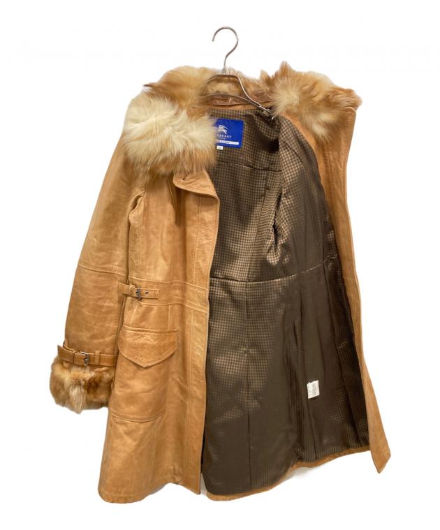 希少⭐️バーバリーブルーレーベル デニムコート ファー キルティング