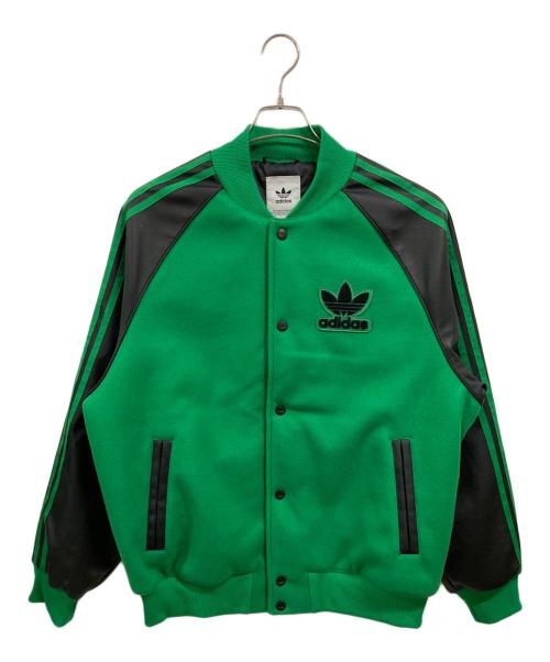 未使用タグ付き　アディダス SST BOMBER JACKET 袖革スタジャン 送料無料 即決【未使用】 adidas Originals SST BOMBER JACKET 袖革