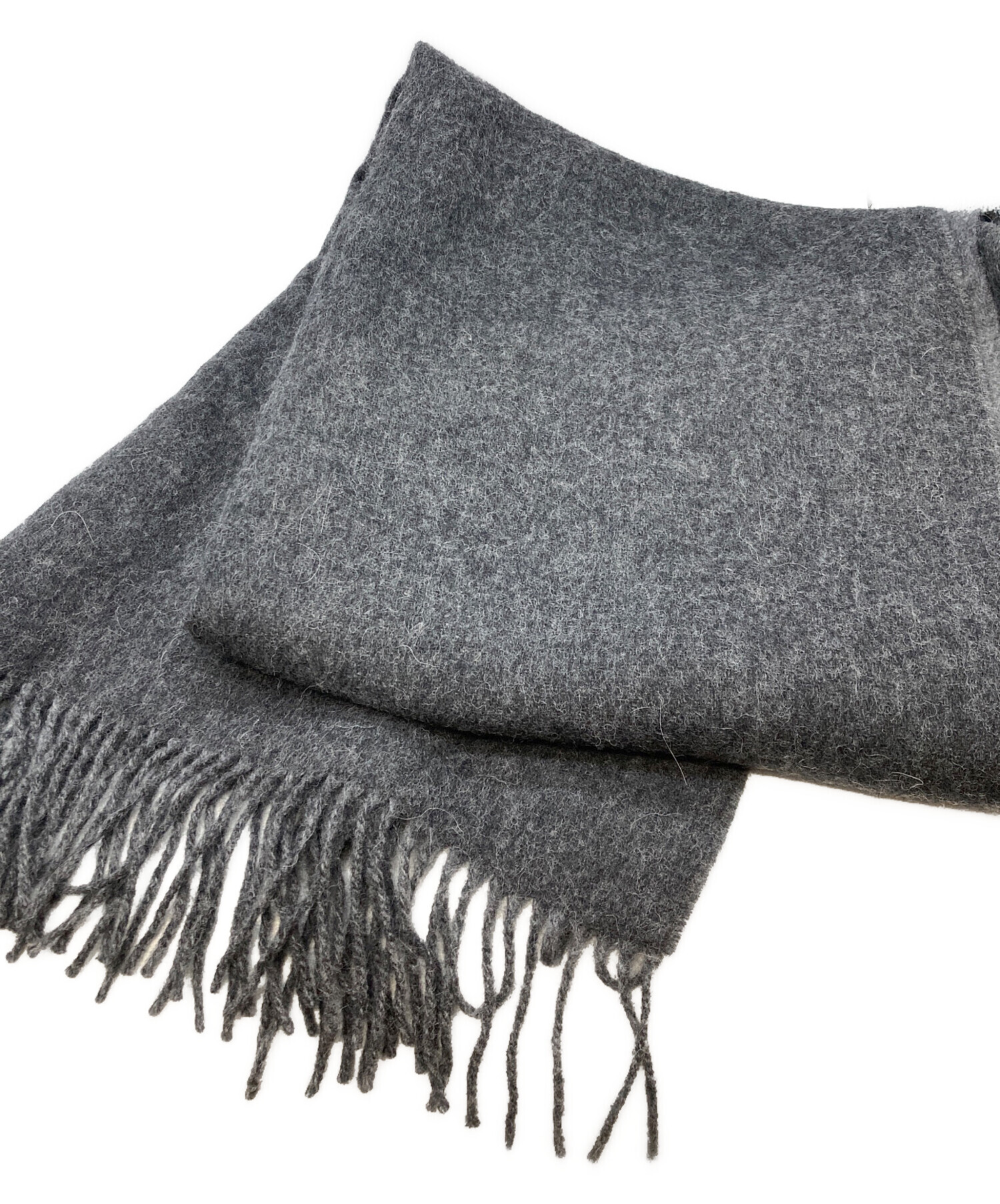 中古・古着通販】THROW (スロー) アルパカ混大判ストール グレー