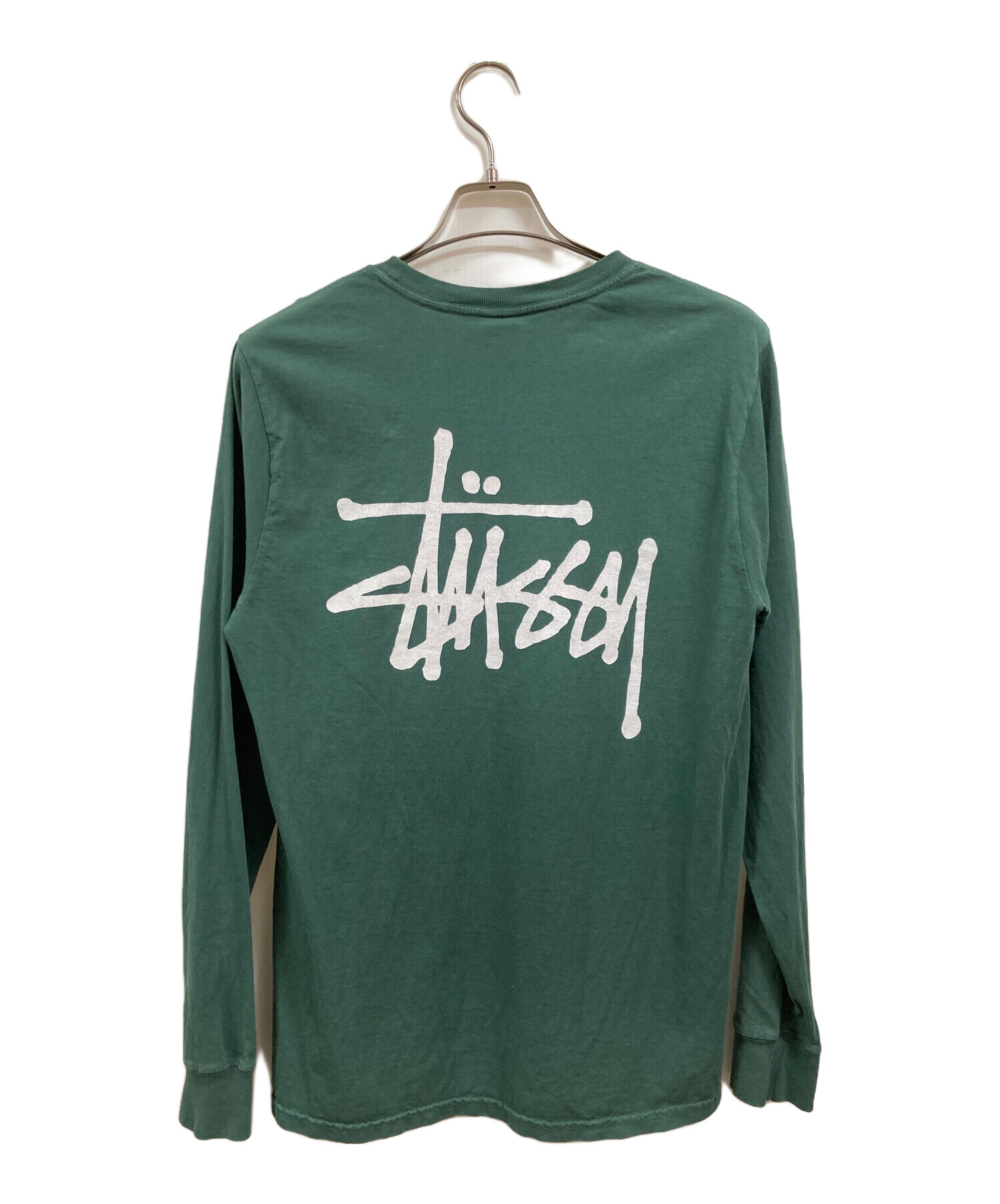 中古・古着通販】Stussy (ステューシー) ロゴカットソー グリーン 