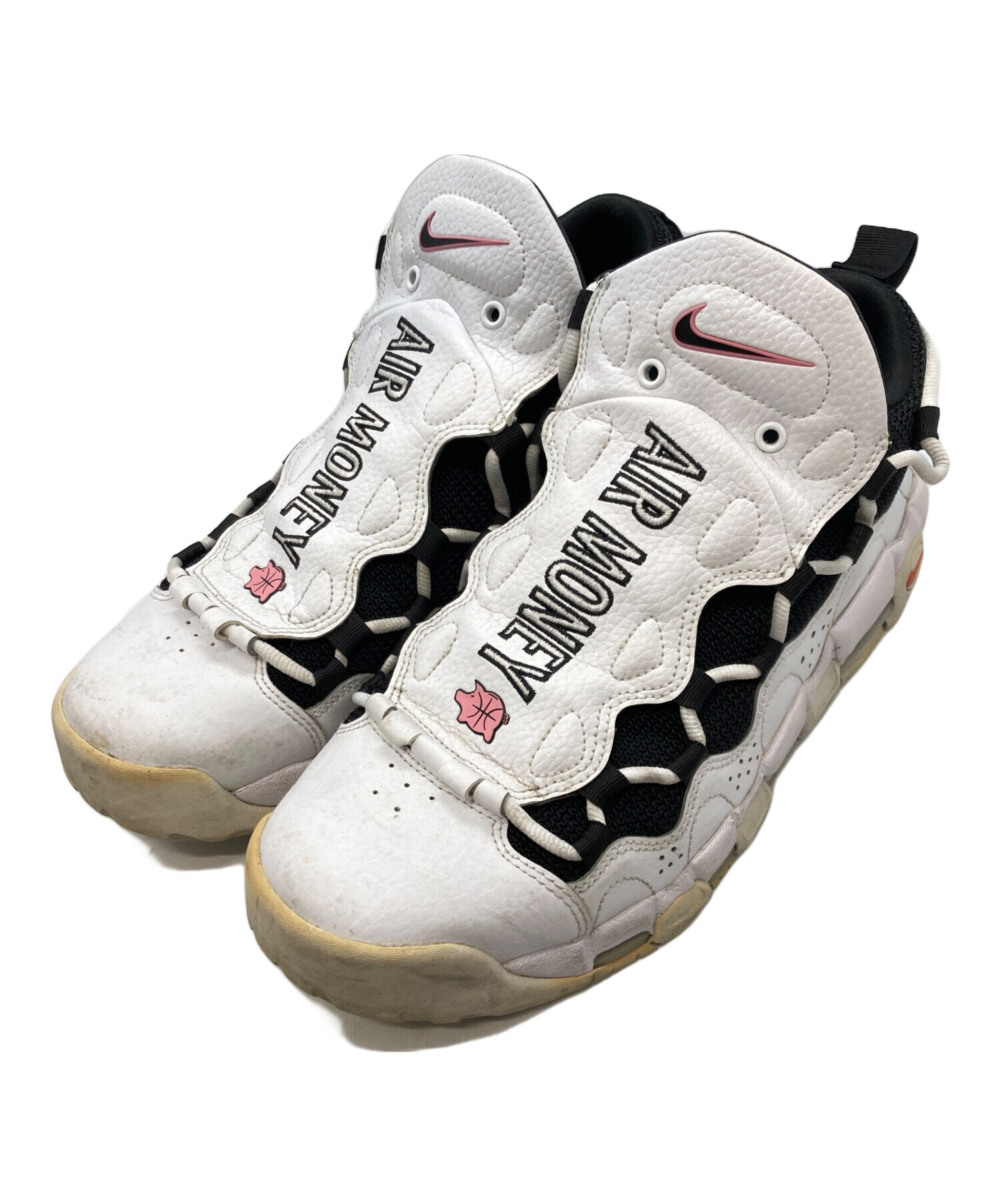 中古・古着通販】NIKE (ナイキ) AIR MORE MONEY ホワイト×ブラック 