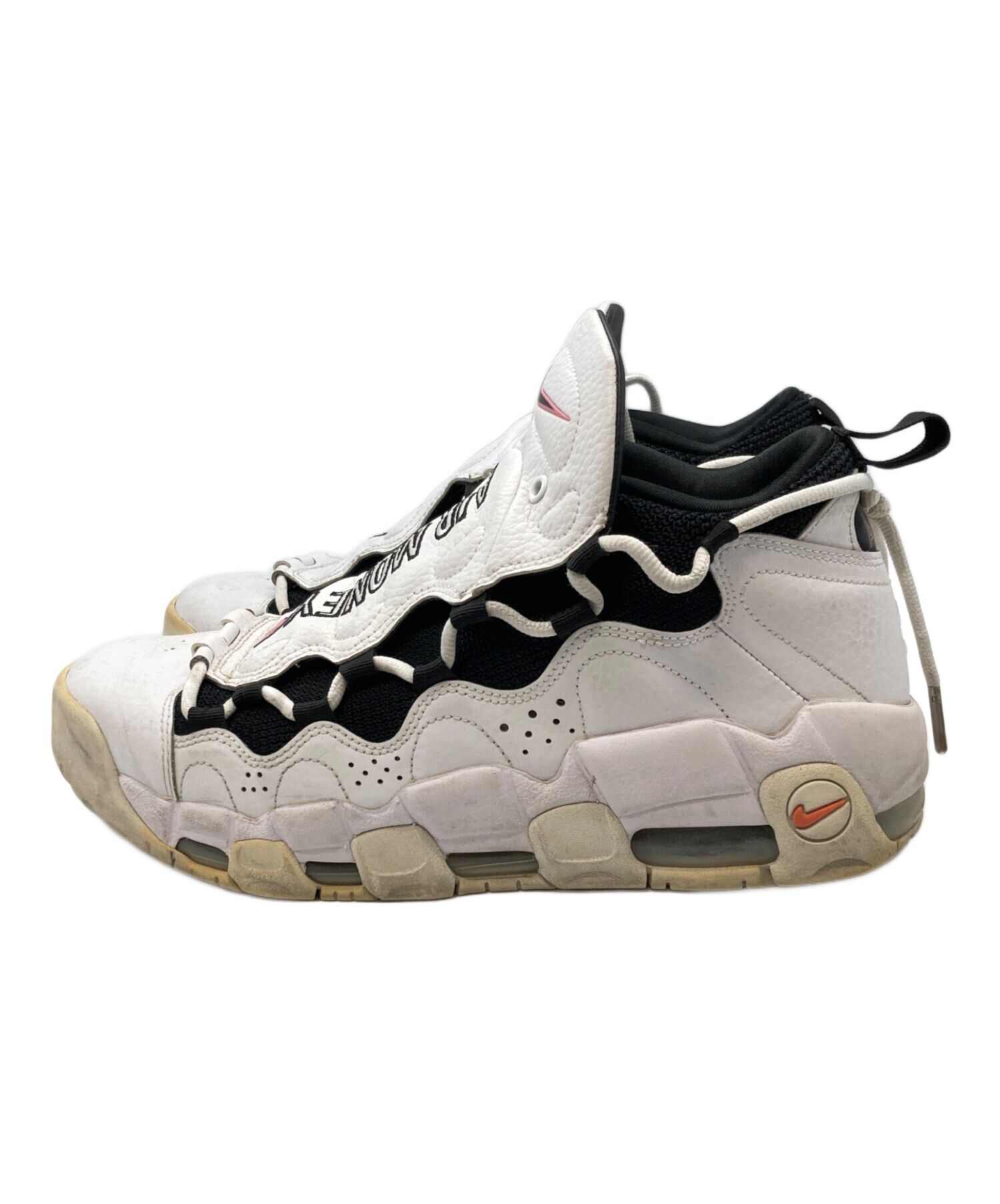 中古・古着通販】NIKE (ナイキ) AIR MORE MONEY ホワイト×ブラック 