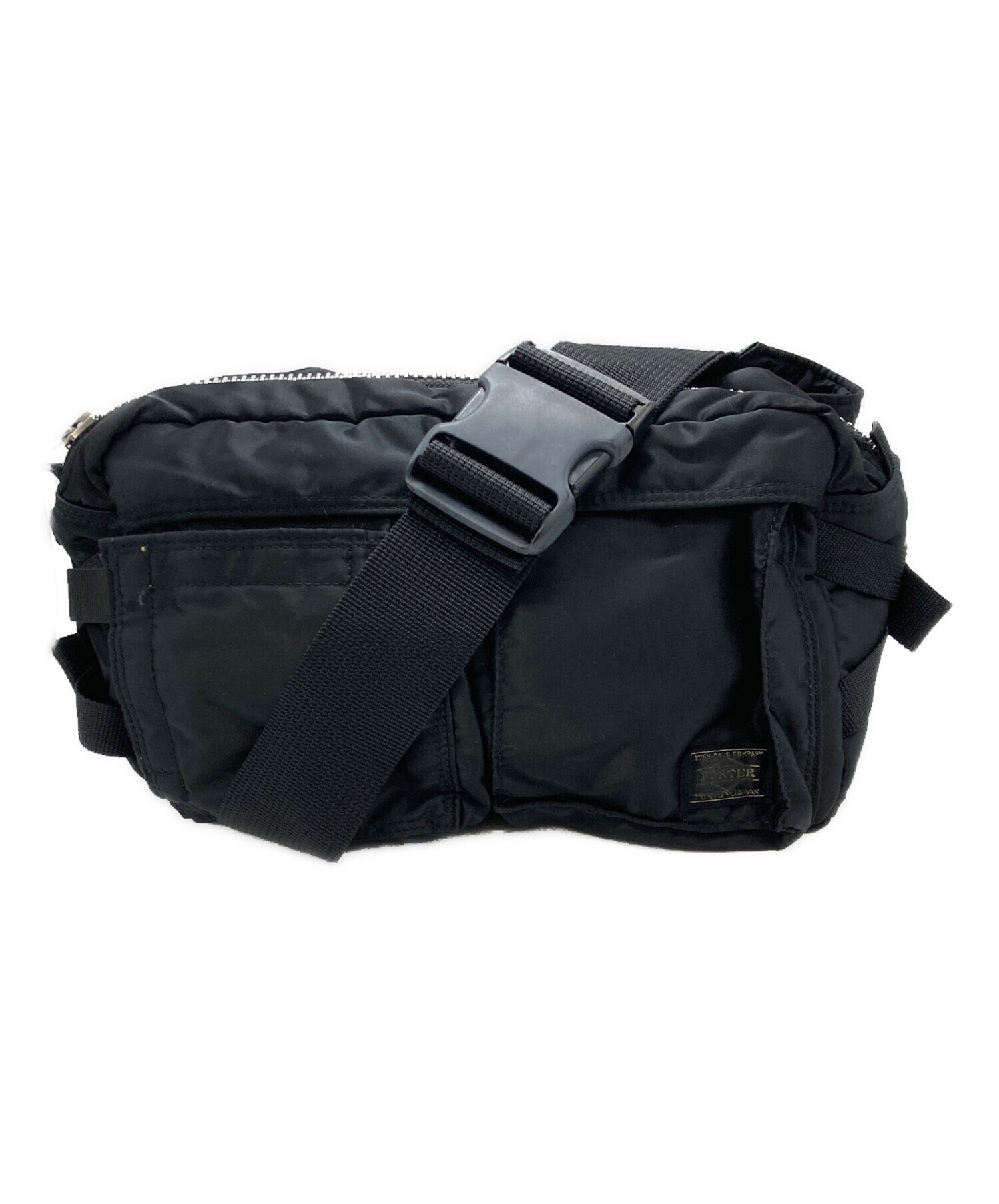 美品✨HEAD PORTER TANKER オーバルウエストバッグ ブラック 中古・古着通販】HEAD PORTER (ヘッドポーター) TANKER タンカー