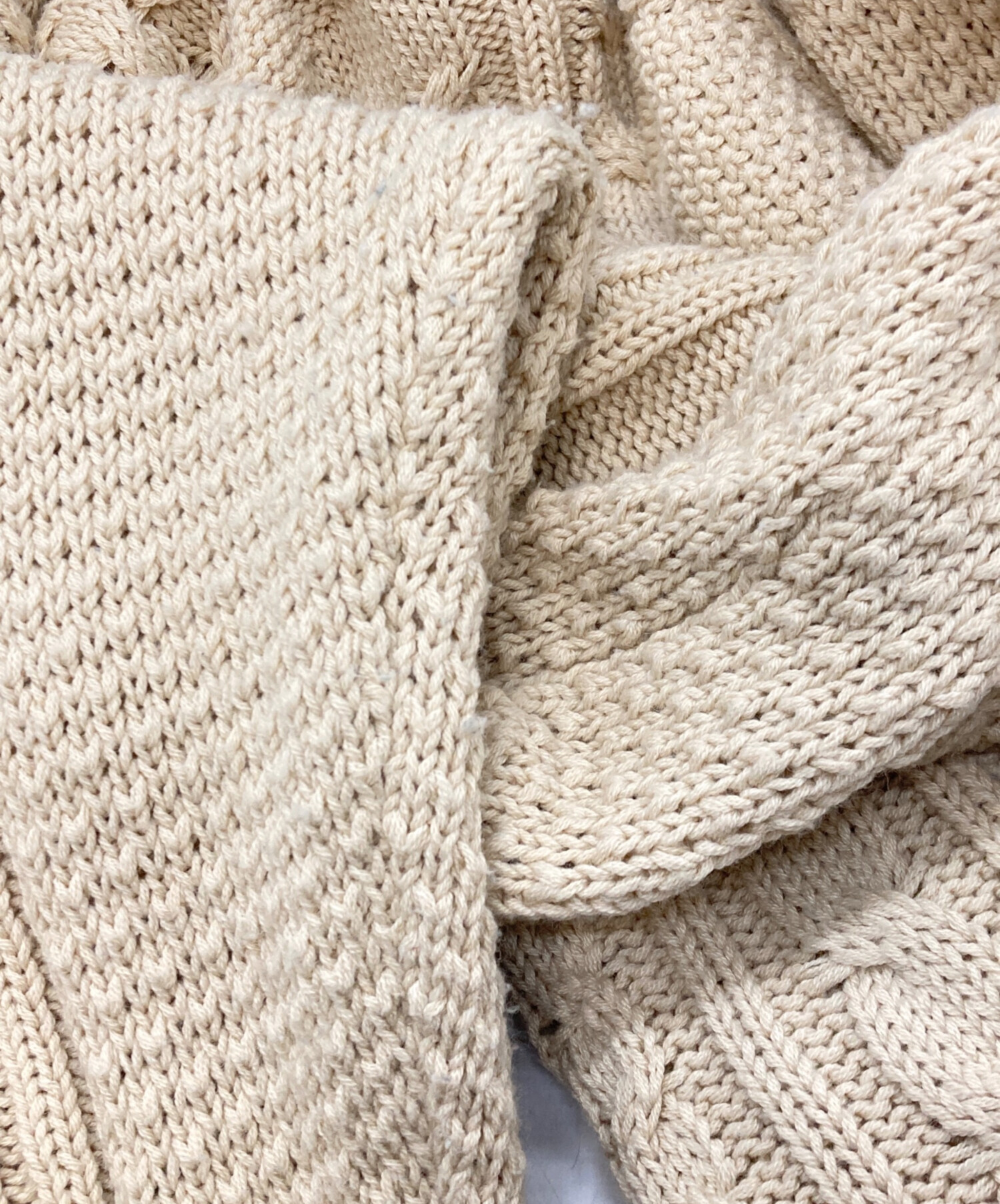 中古・古着通販】NIKE (ナイキ) AS M NL CABLE KNIT SWEATER LS RATTAN 