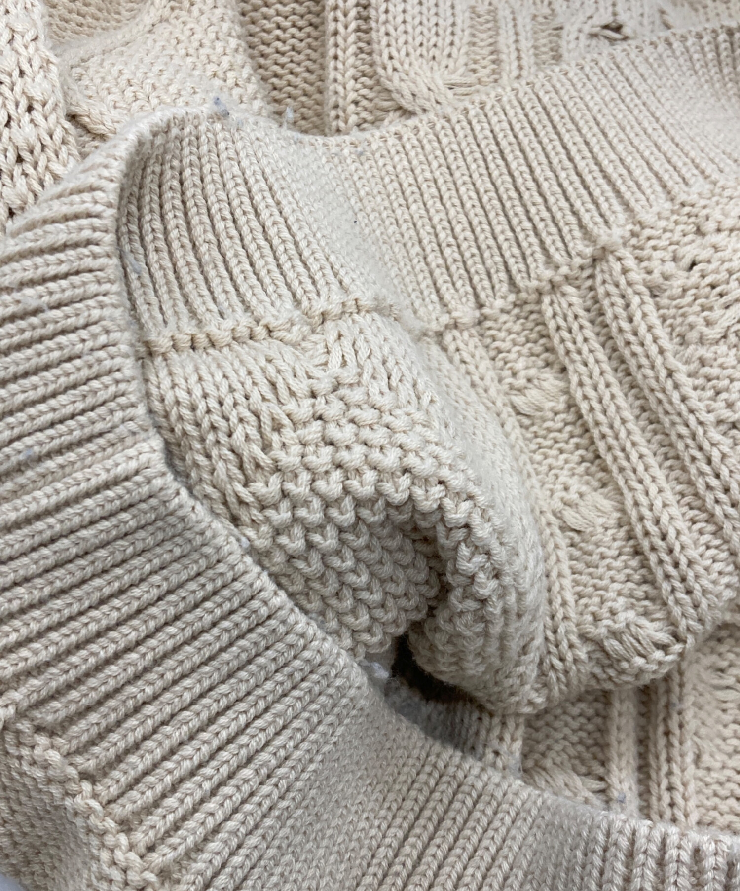 NIKE CABLE KNIT SWEATER ベージュ | HYFIREWIRELESS.COM