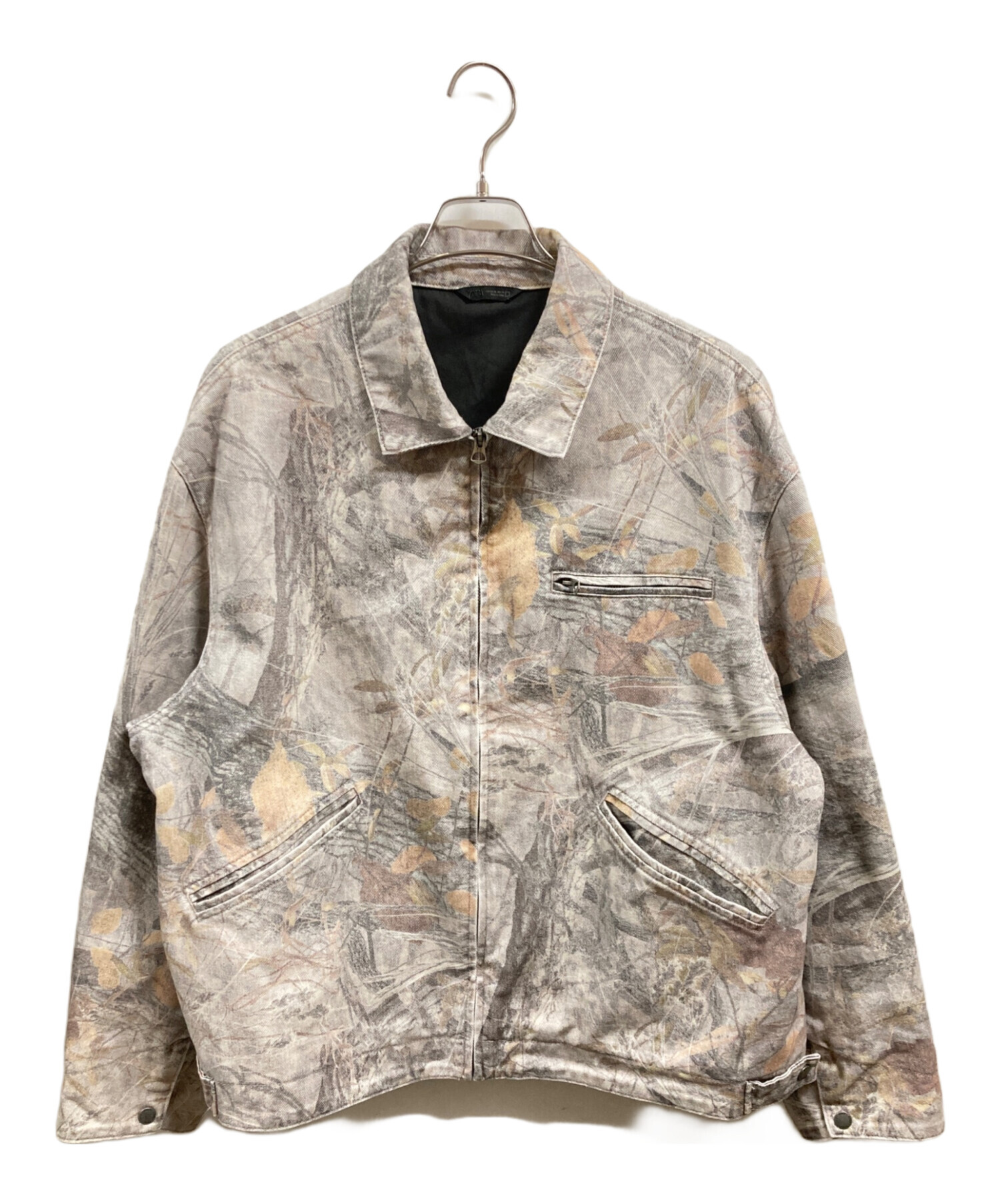 中古・古着通販】ZARA (ザラ) WASHED JACKET ABSTRACT PRINT グレー 