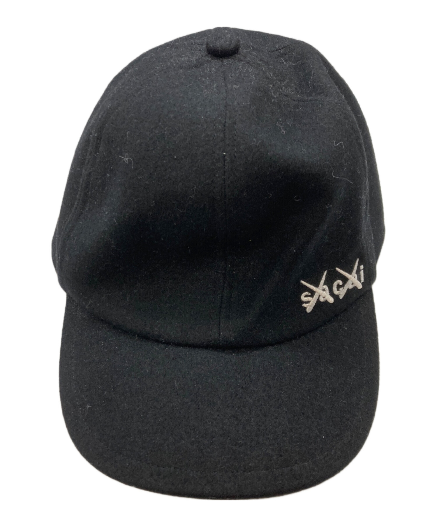 中古・古着通販】sacai (サカイ) Melton Cap ブラック サイズ:3