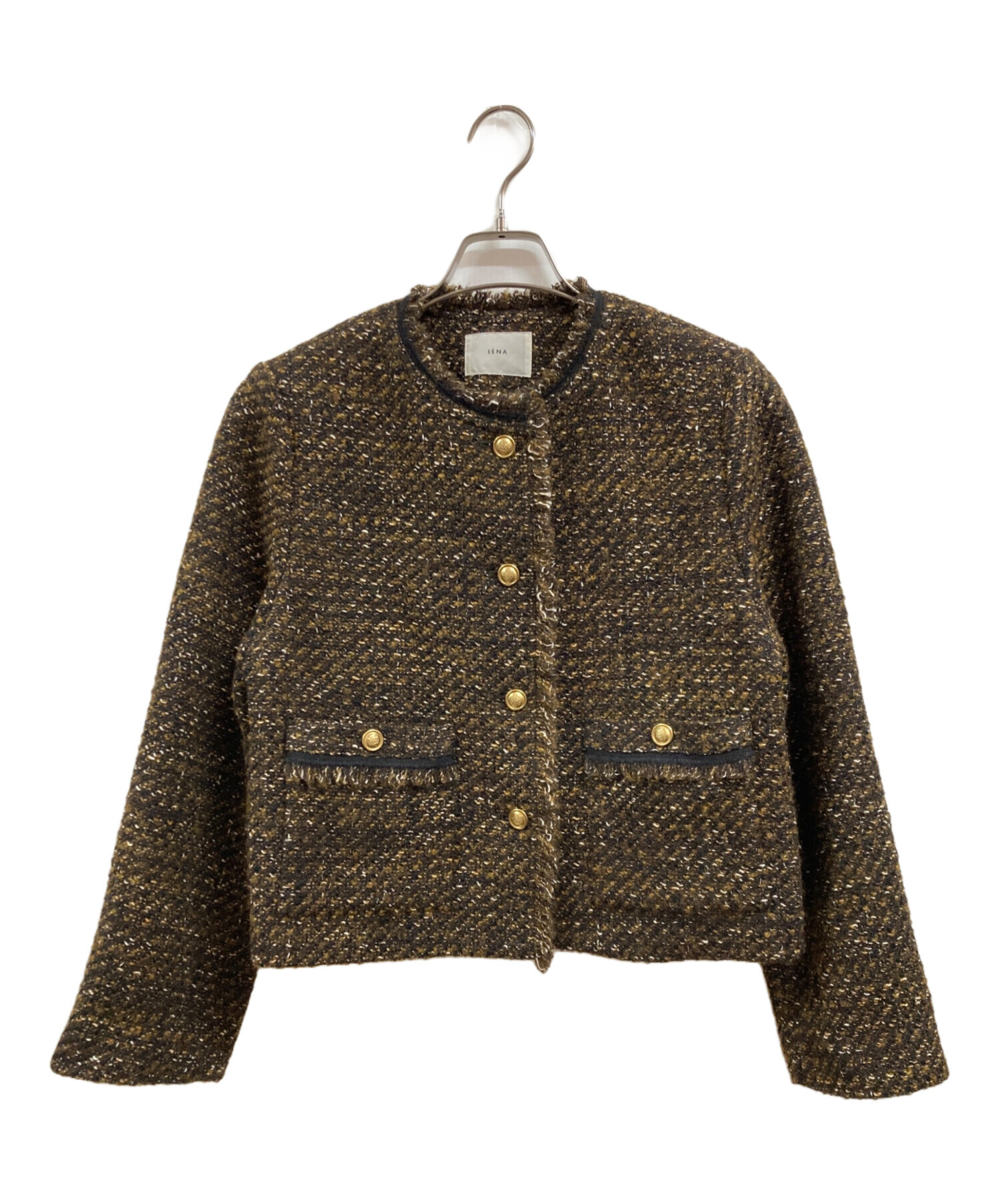 中古・古着通販】IENA (イエナ) GIOLICA ツイードジャケット ブラウン