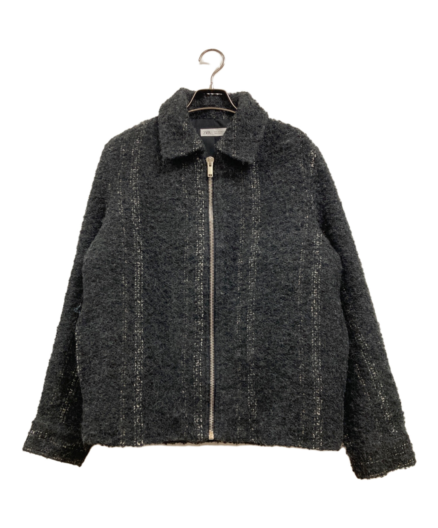 ZARA 「ザラ」 ブラック ジップアップジャケット M ZARA- カラー 