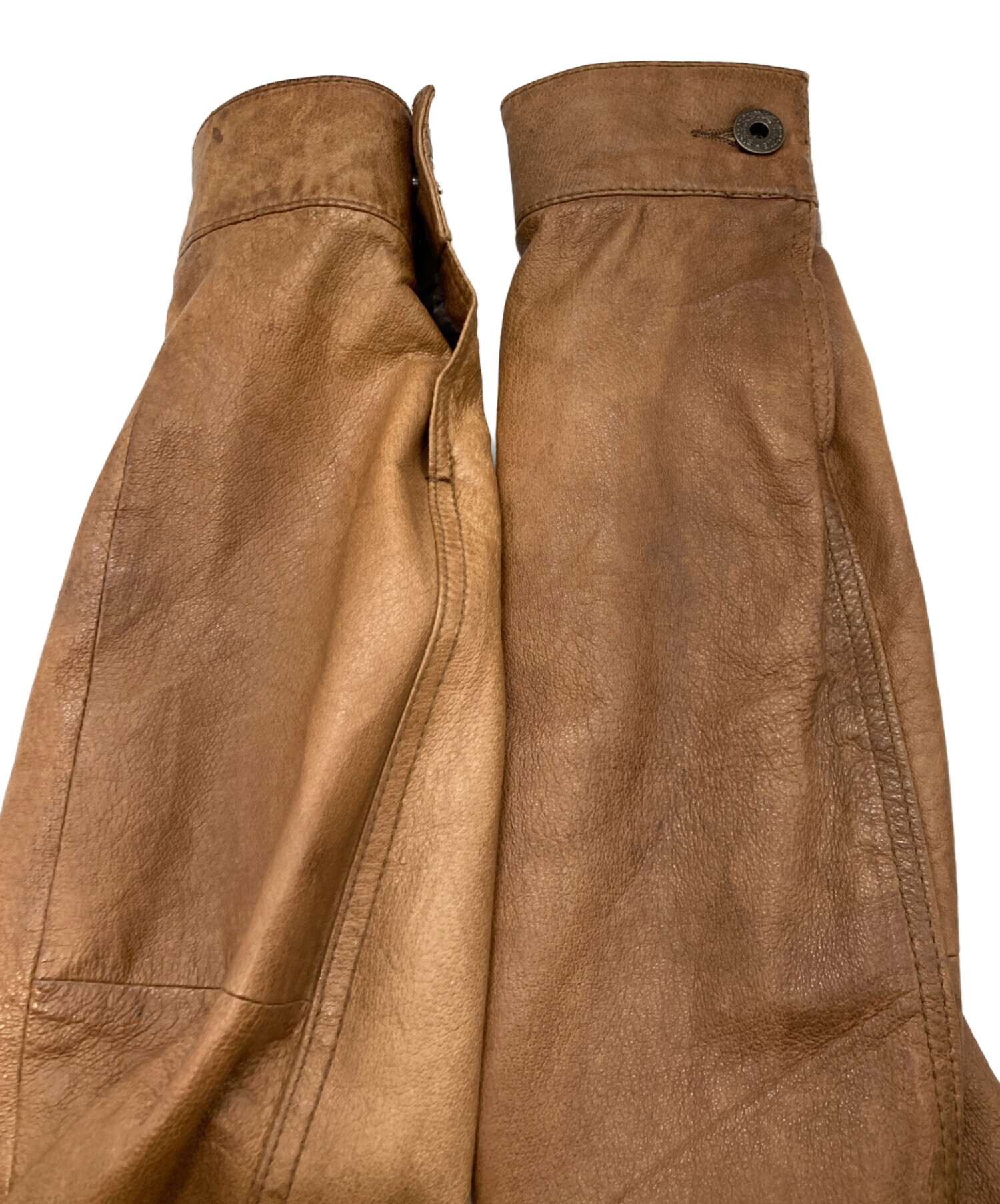 中古・古着通販】LEVI'S (リーバイス) レザージャケット ブラウン