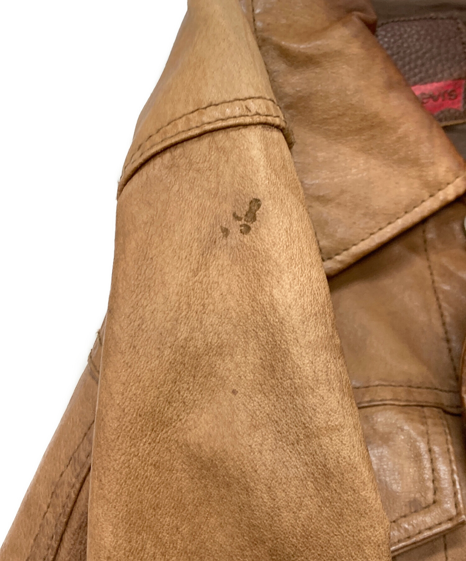 中古・古着通販】LEVI'S (リーバイス) レザージャケット ブラウン