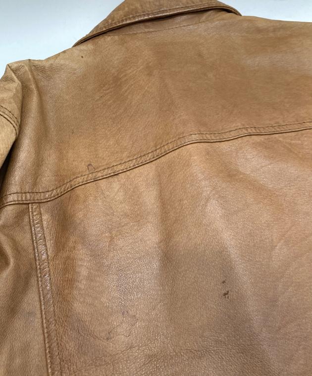 中古・古着通販】LEVI'S (リーバイス) レザージャケット ブラウン