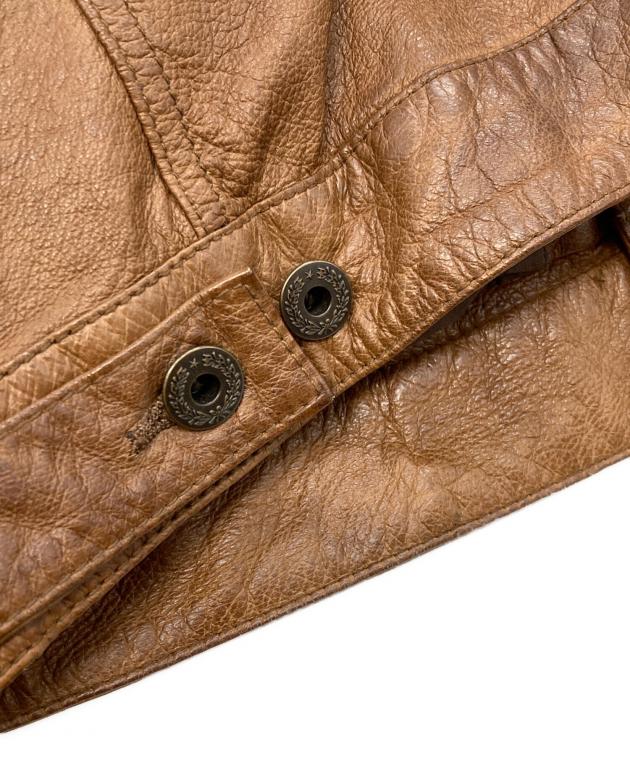 中古・古着通販】LEVI'S (リーバイス) レザージャケット ブラウン