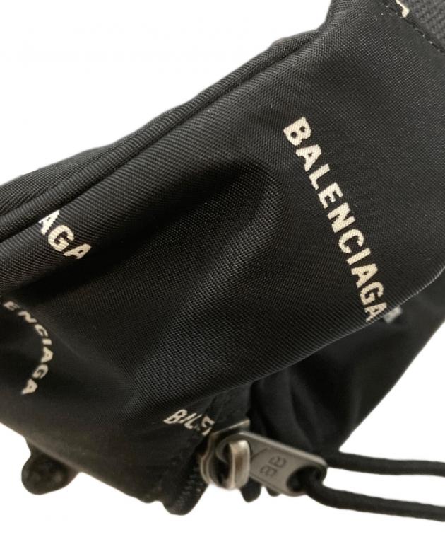 【未使用級】バレンシアガ エクスプローラー ベルトバッグ レザー ロゴ 黒 BALENCIAGA（バレンシアガ） バッグ ベルトバッグ BALENCIAGA EXPLORER