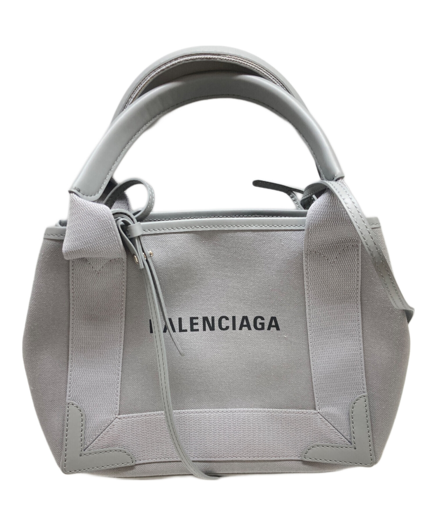 中古・古着通販】BALENCIAGA (バレンシアガ) ネイビーカバス XS グレー