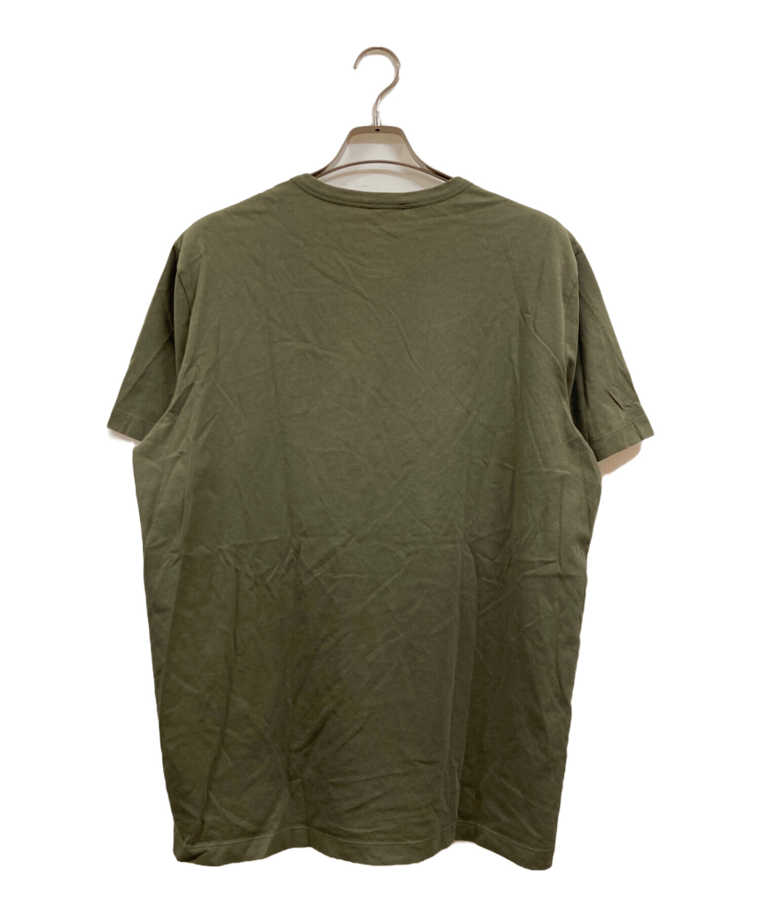 モンクレール　Tシャツ　オリーブ　人気Lサイズ 中古・古着通販】MONCLER (モンクレール) Tシャツ オリーブ サイズ:XXL