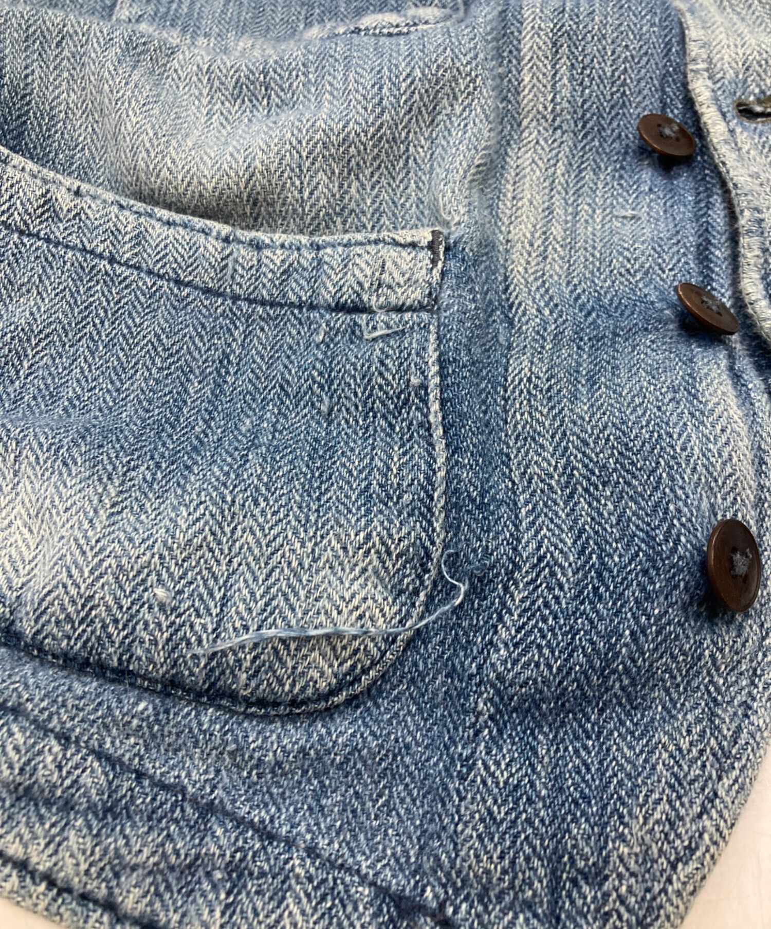 中古・古着通販】RRL (ダブルアールエル) ヘリンボーンベスト 