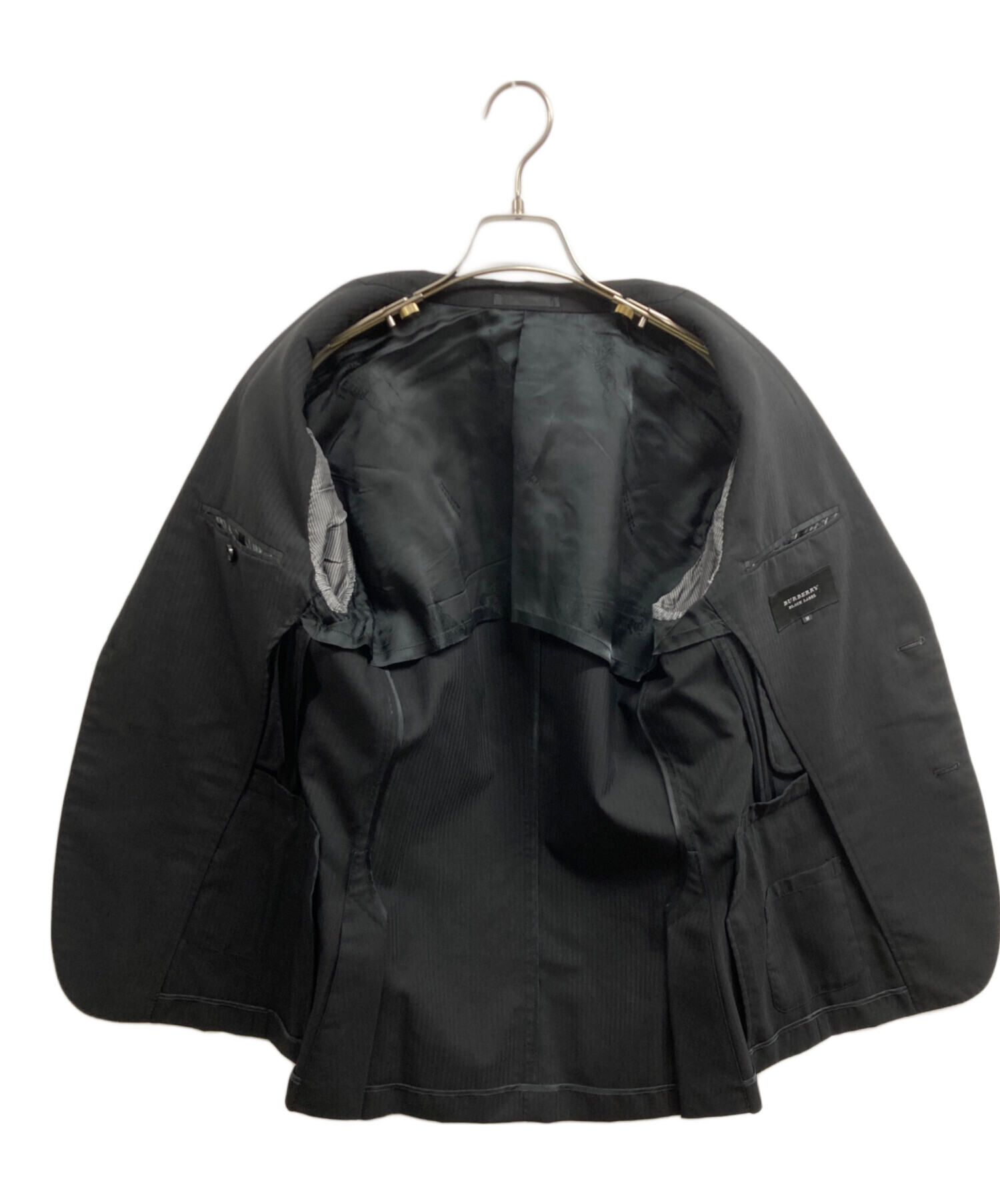【新品】BURBERRY BLACK LABEL セットアップ ブラック　YA7 中古・古着通販】BURBERRY BLACK LABEL (バーバリーブラックレーベル
