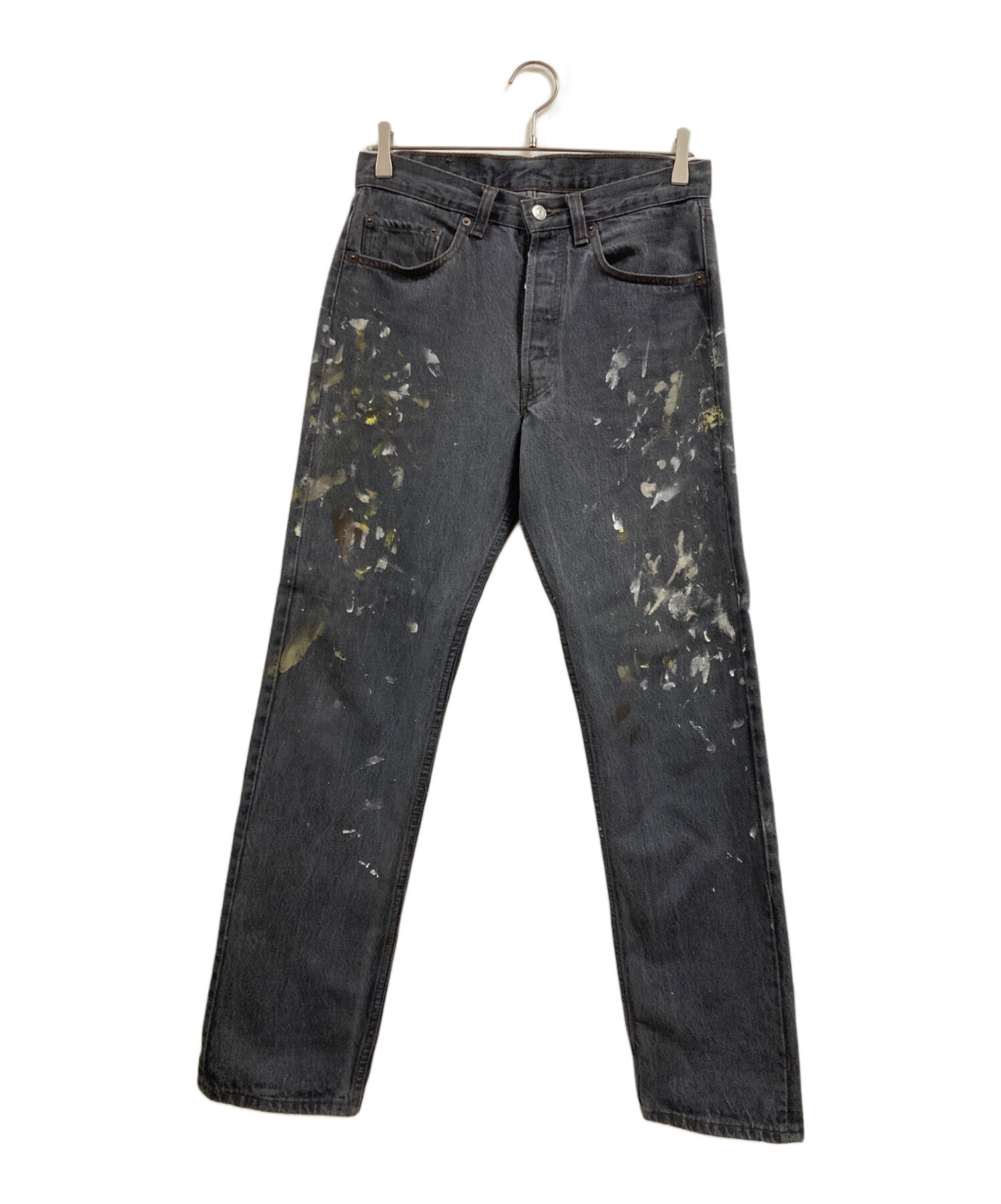 中古・古着通販】LEVI'S (リーバイス) 501先染めペイントデニムパンツ