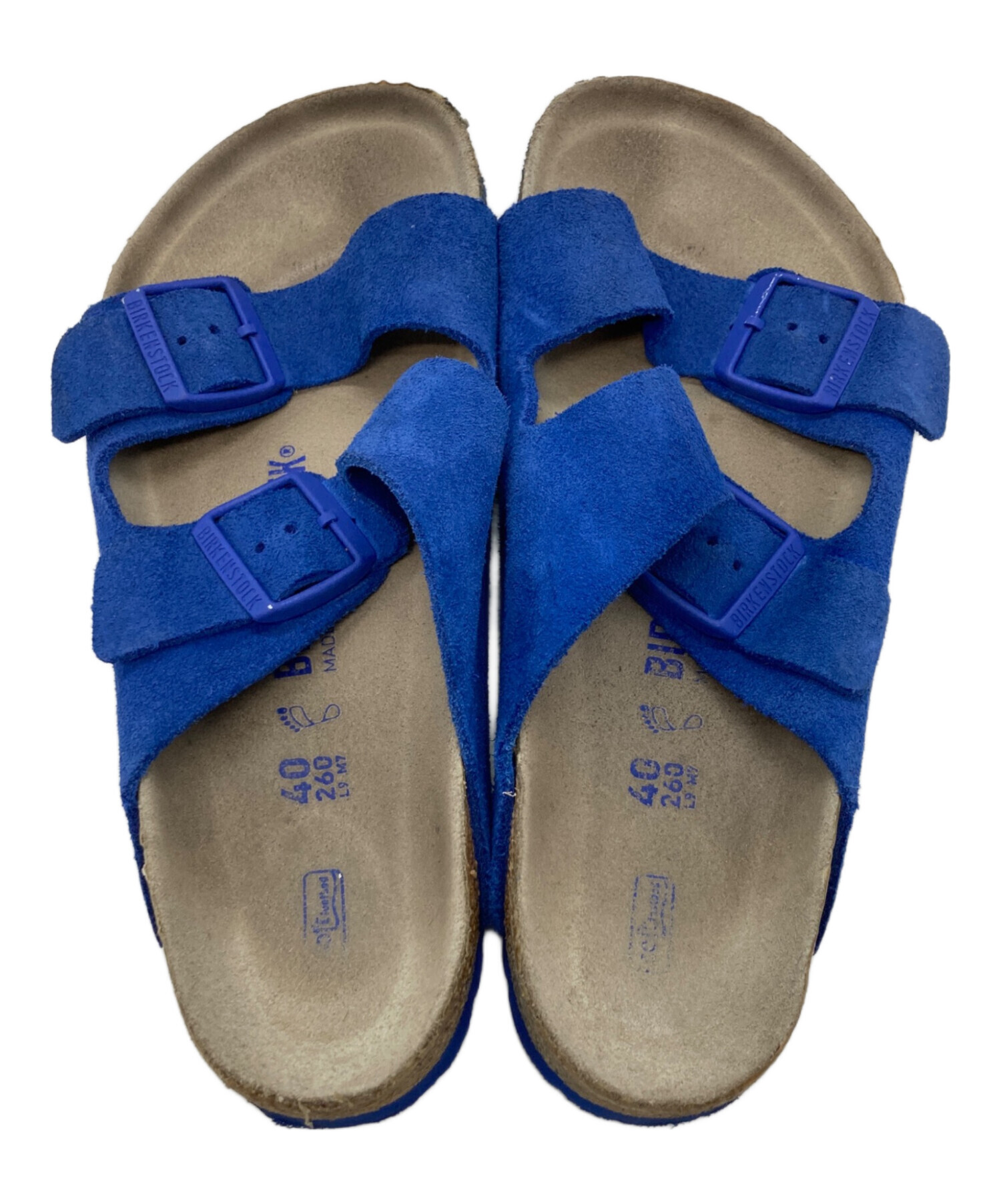 BIRKENSTOCK ビルケンシュトック サンダル 28cm 青 【古着】【中古】【送料無料】 中古・古着通販】BIRKENSTOCK (ビルケンシュトック) サンダル ブルー