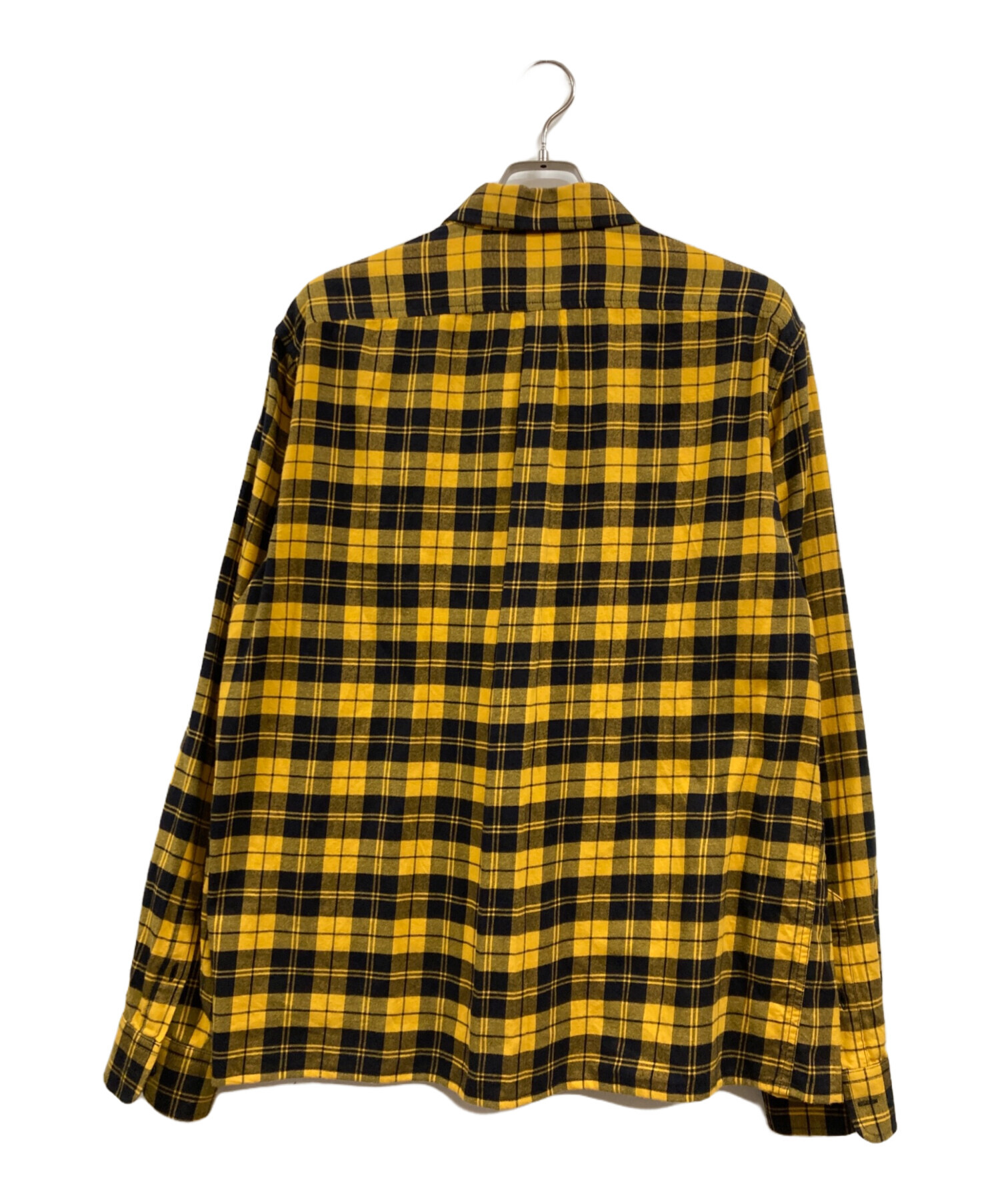 中古・古着通販】DIESEL (ディーゼル) チェックネルシャツ イエロー