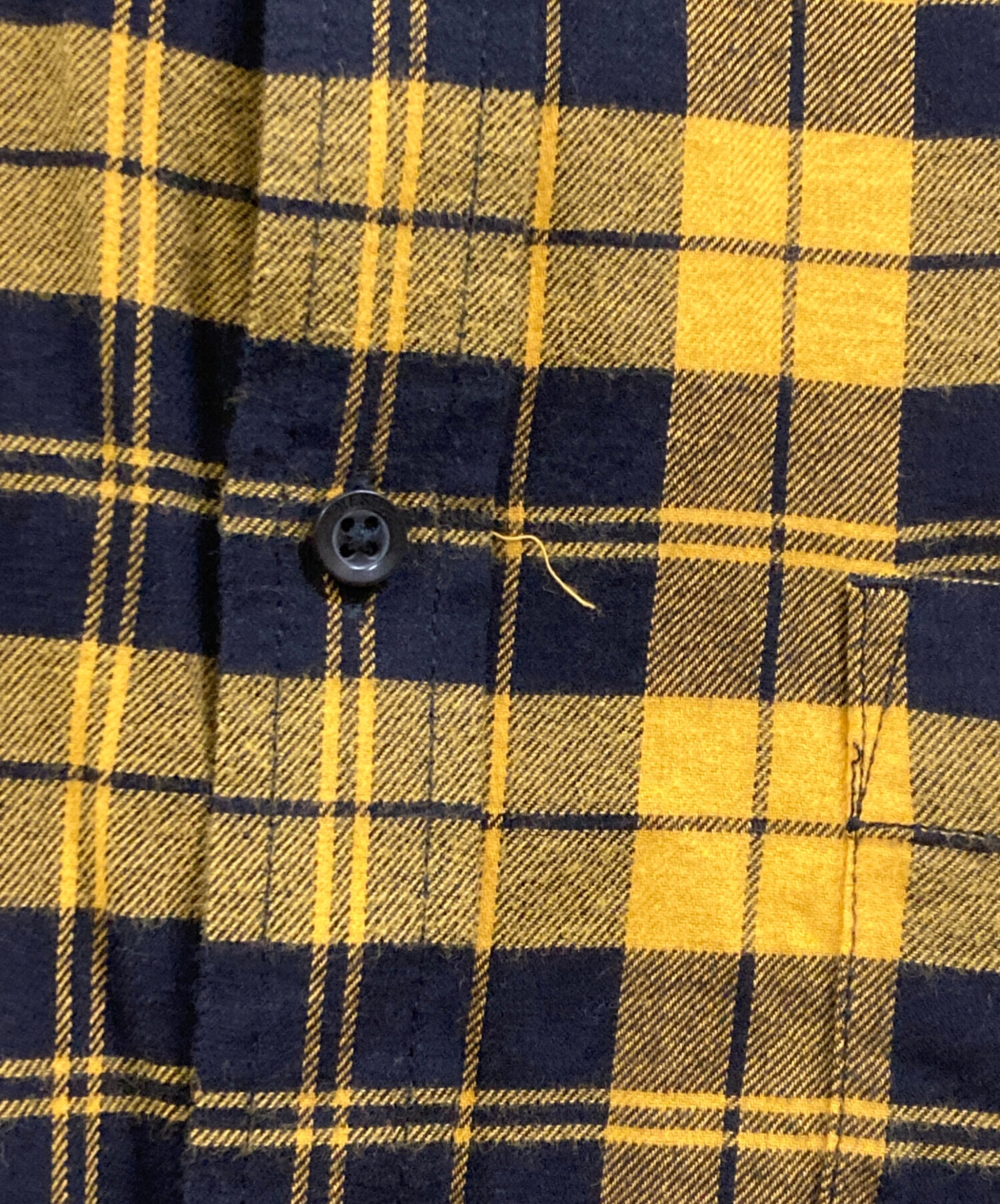 中古・古着通販】DIESEL (ディーゼル) チェックネルシャツ イエロー 中古・古着通販】DIESEL (ディーゼル) チェックネルシャツ イエロー