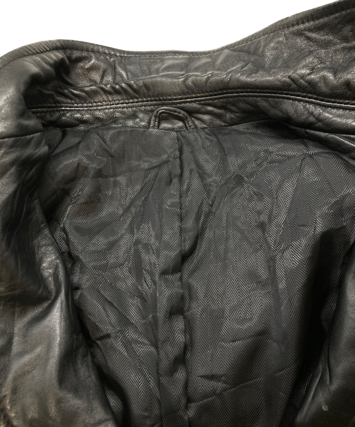 ✨極美品 XL相当✨リコリス テーラードジャケット ラムレザー オーバーサイズ 中古・古着通販】LICORICE (リコリス) ラムレザーテーラードジャケット