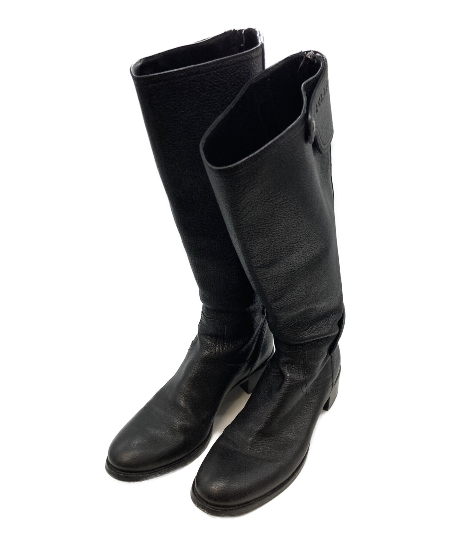 プラダ　エンジニアブーツ　36 1/2　中古・現状　PRADA 中古・古着通販】PRADA (プラダ) エンジニアブーツ ブラック サイズ