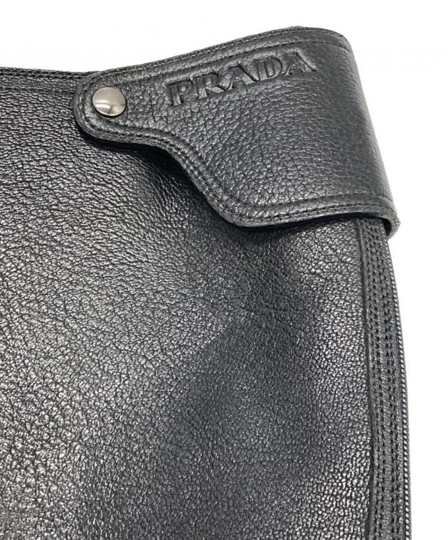 中古・古着通販】PRADA (プラダ) エンジニアブーツ ブラック サイズ