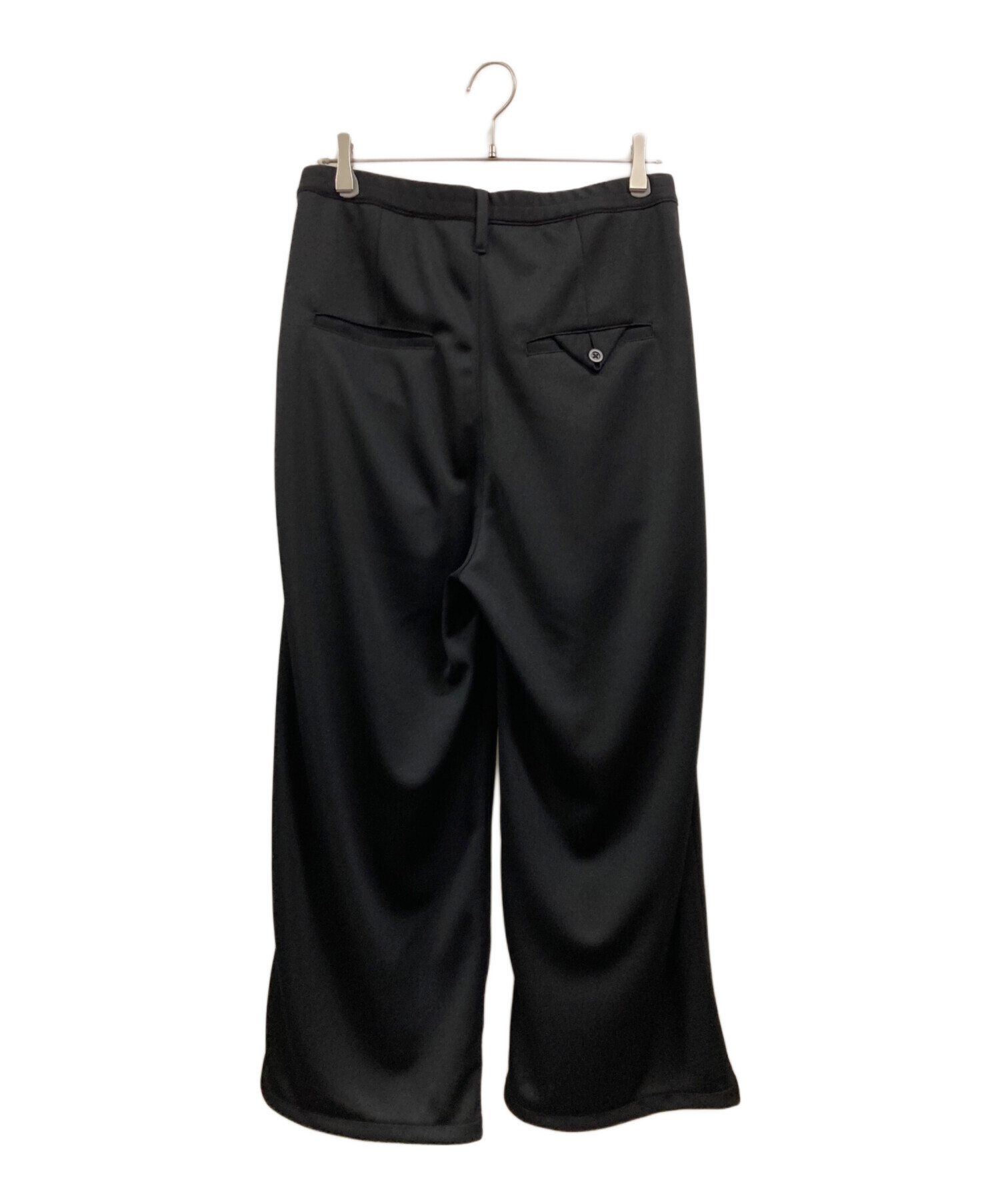 中古・古着通販】ANCELLM (アンセルム) TRACK WIDE PANTS ブラック