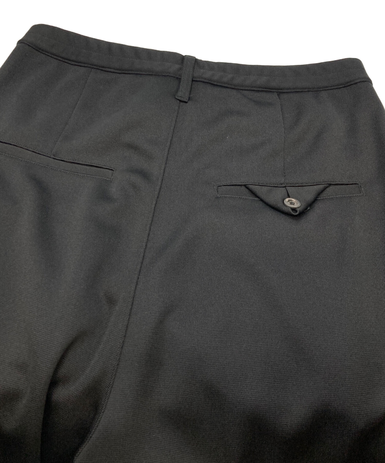 中古・古着通販】ANCELLM (アンセルム) TRACK WIDE PANTS ブラック
