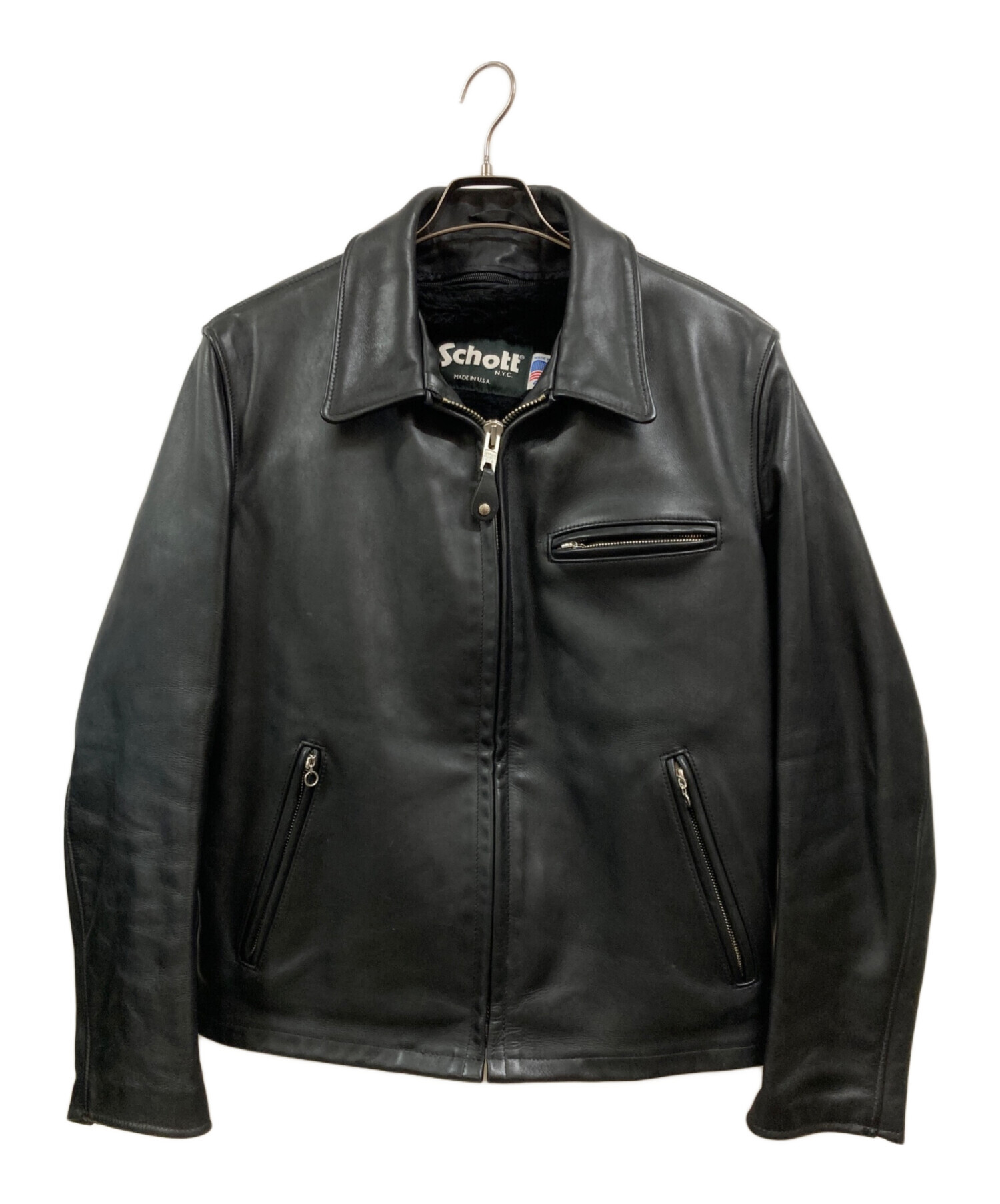 Schott ライダースジャケット 643 ライナー付き サイズ34 ブラック 楽天市場】ショット SCHOTT 643 当店別注 襟付き シングルライダース