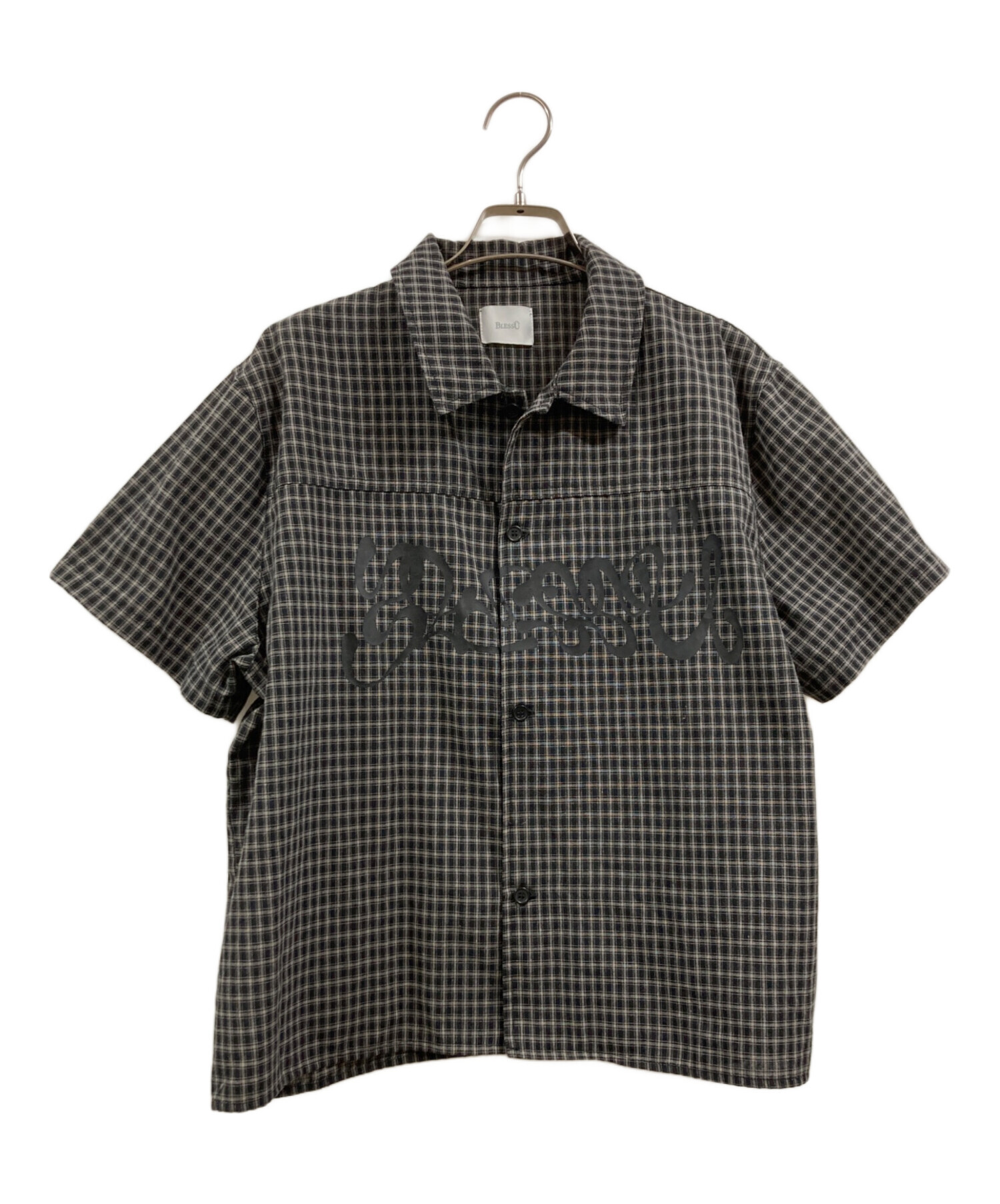 中古・古着通販】BLESS U (ブレスユー) ss check shirt ブラック 