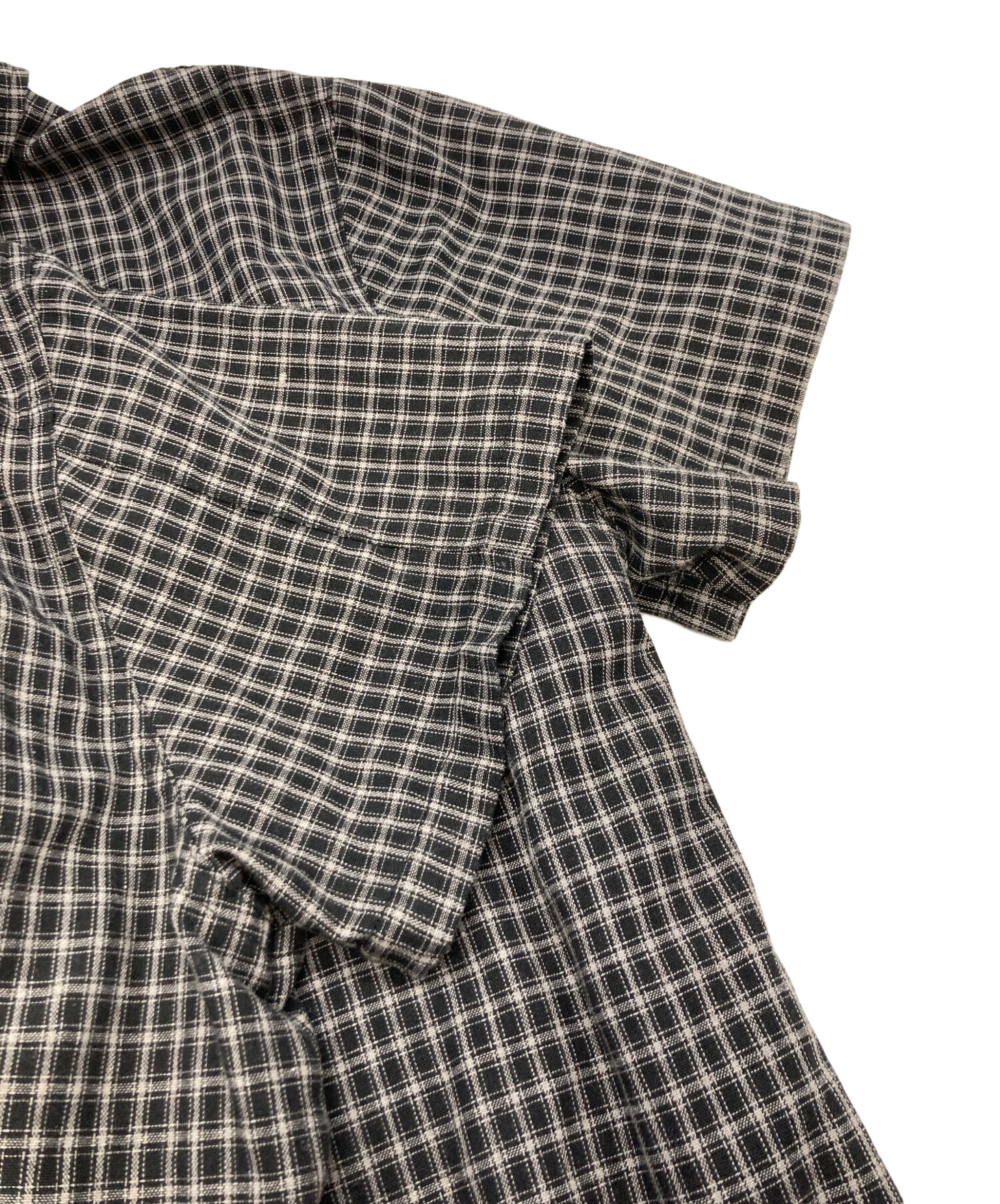 中古・古着通販】BLESS U (ブレスユー) ss check shirt ブラック