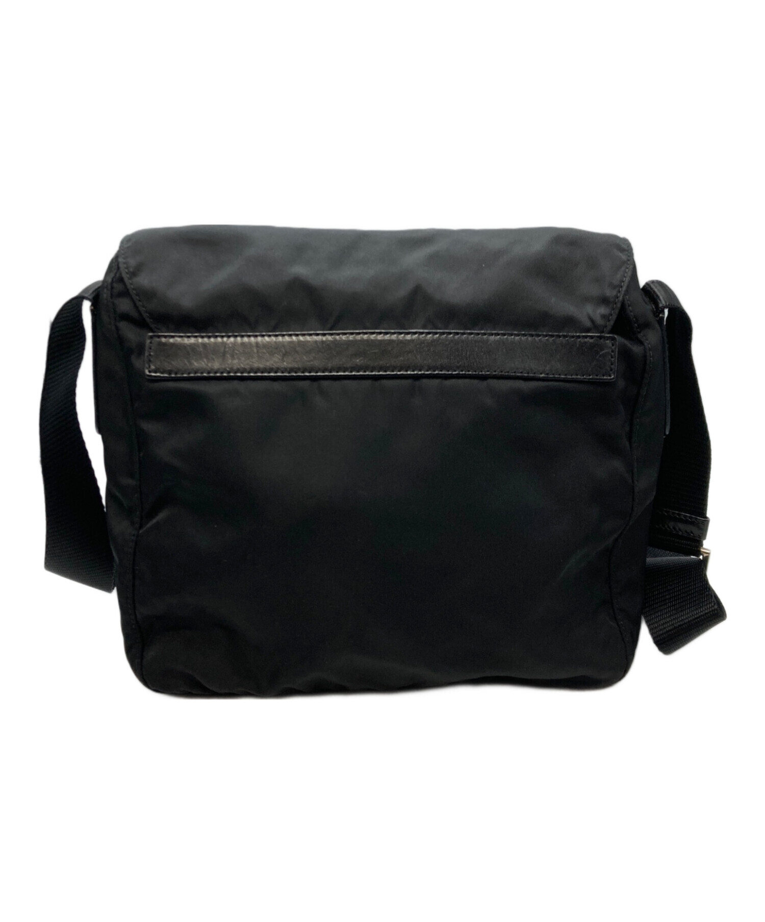 中古・古着通販】PRADA (プラダ) ナイロンショルダーバッグ ブラック