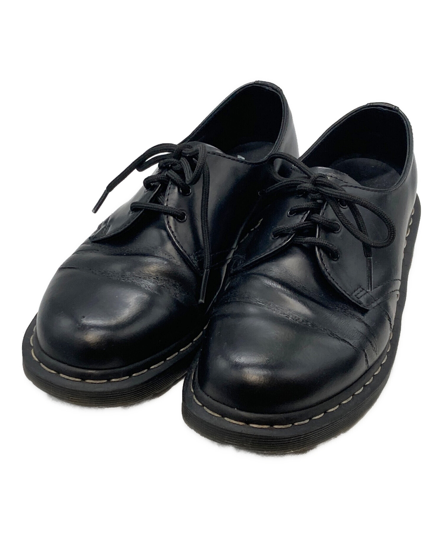 Dr. Martens ブラックレザー ドレスシューズ 中古・古着通販】Dr.Martens (ドクターマーチン) 1461WSレザーシューズ